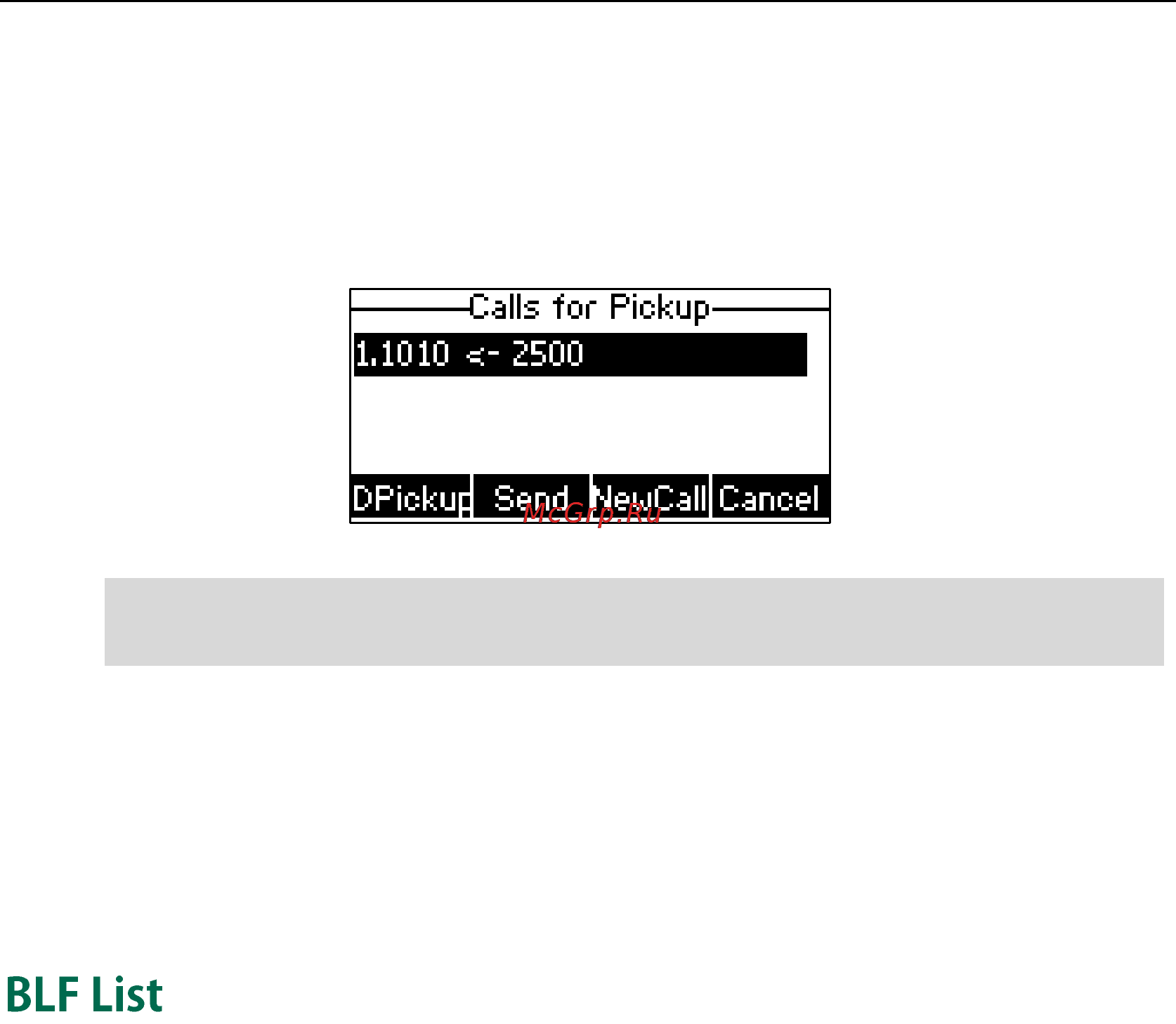 Yealink SIP-T23G [117/172] Blf list