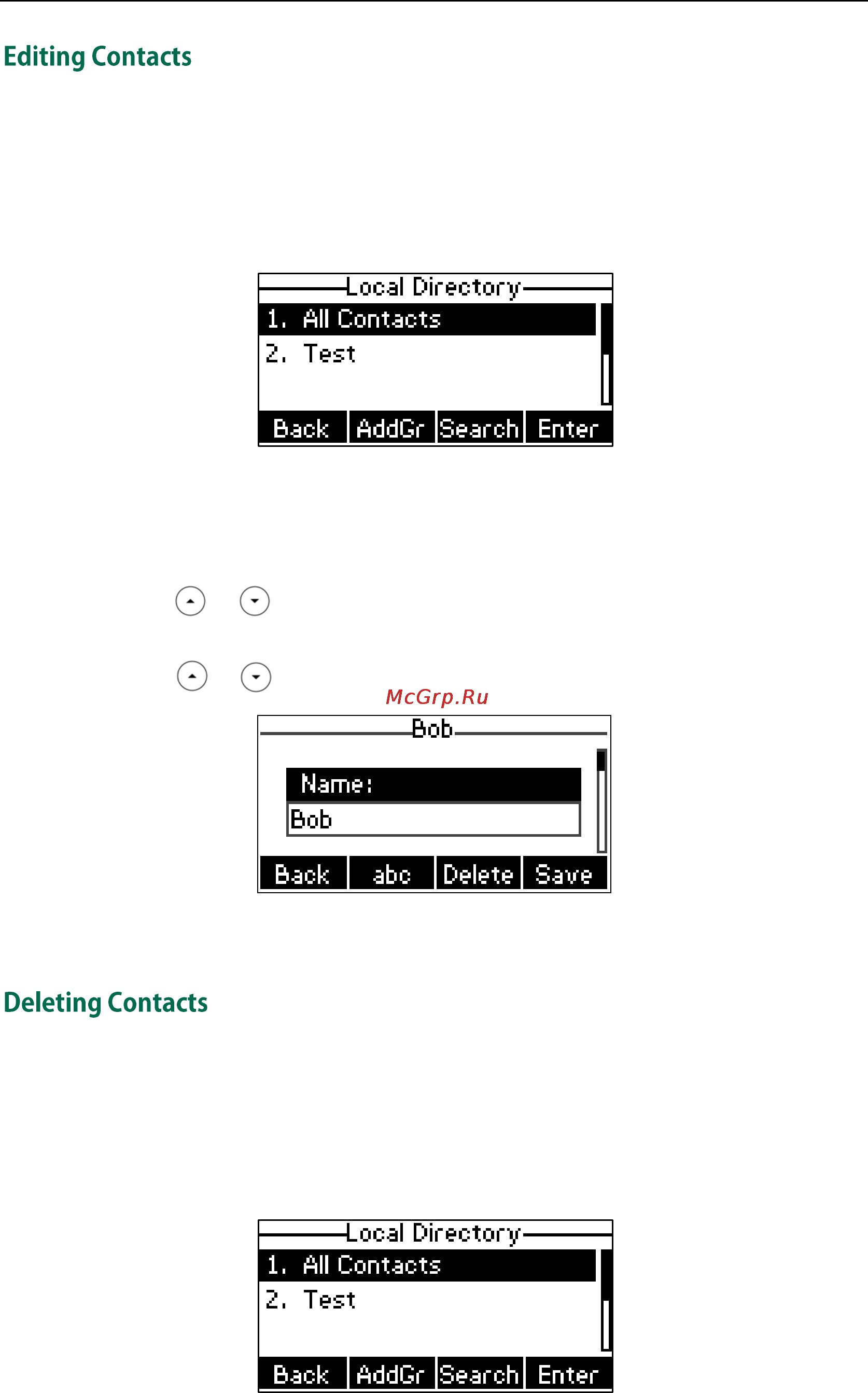 Yealink SIP-T23G [48/172] Editing contacts