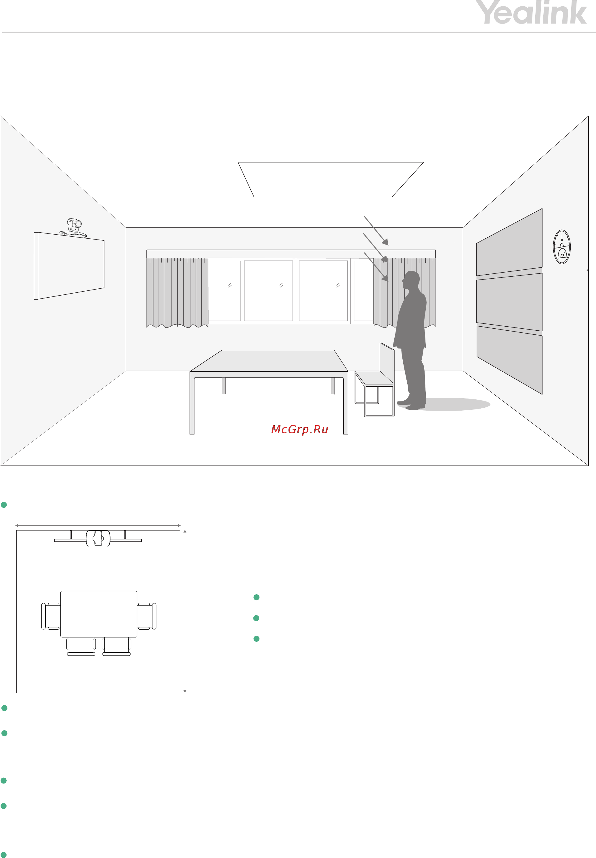 Yealink VC110 (VCM60) [2/5] Requirements of video conference room