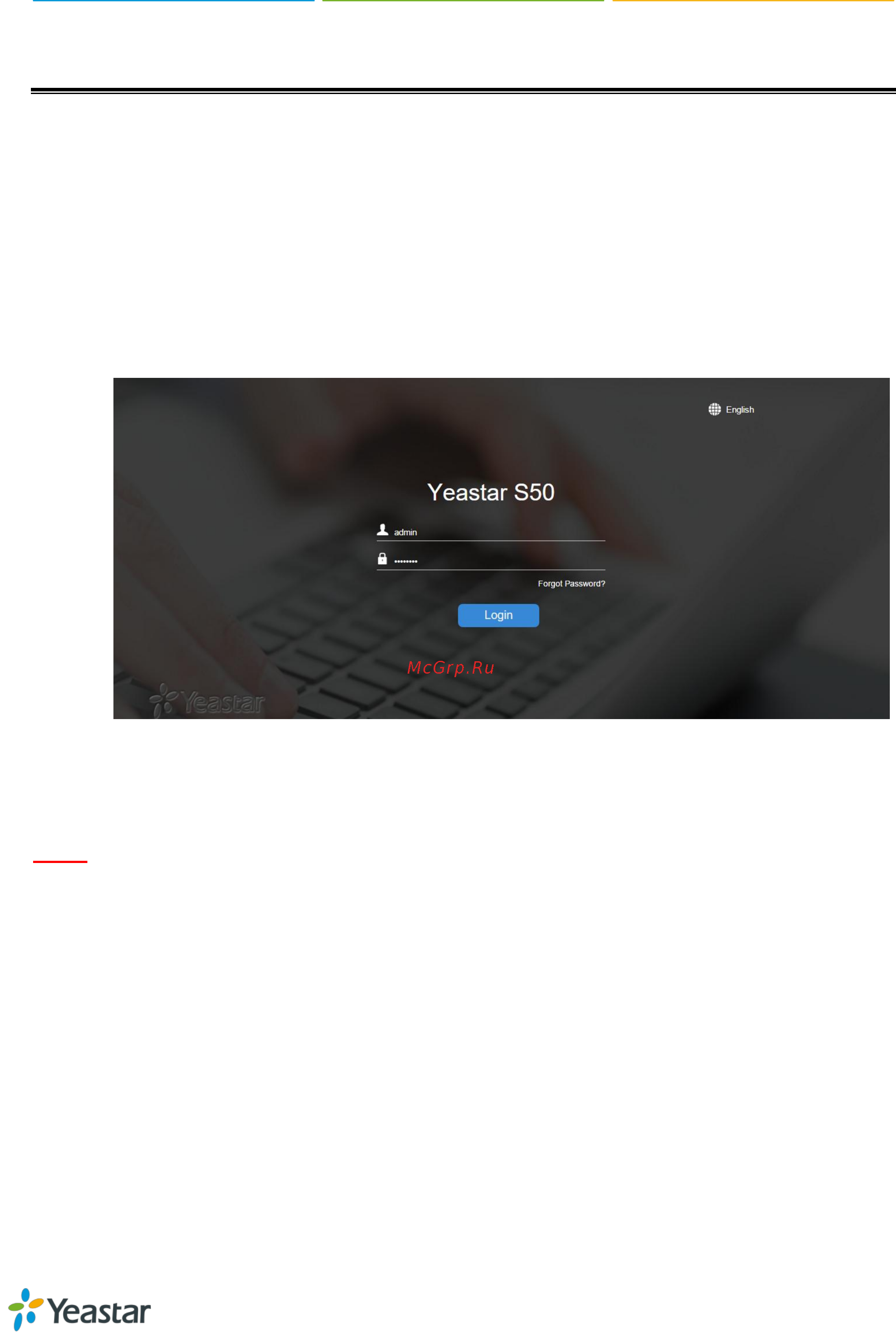 Yealink S50 [13/13] Getting started with the configuration