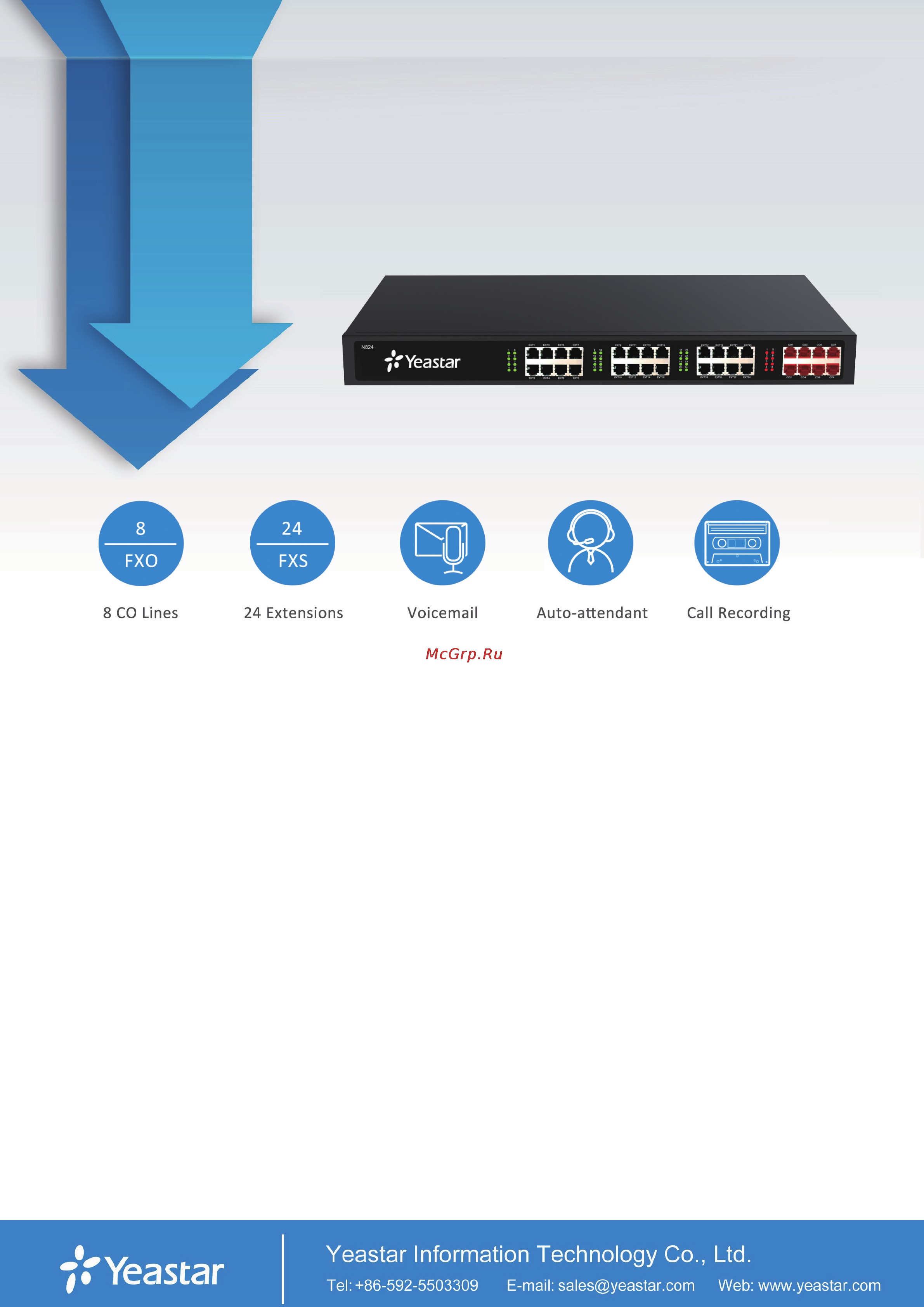 Yealink N824 Технические характеристики онлайн