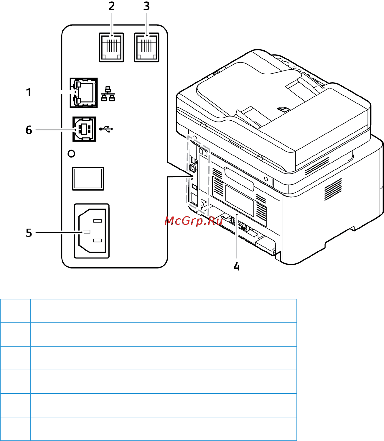 Xerox workcentre 3225dni [15/304] Вид сзади