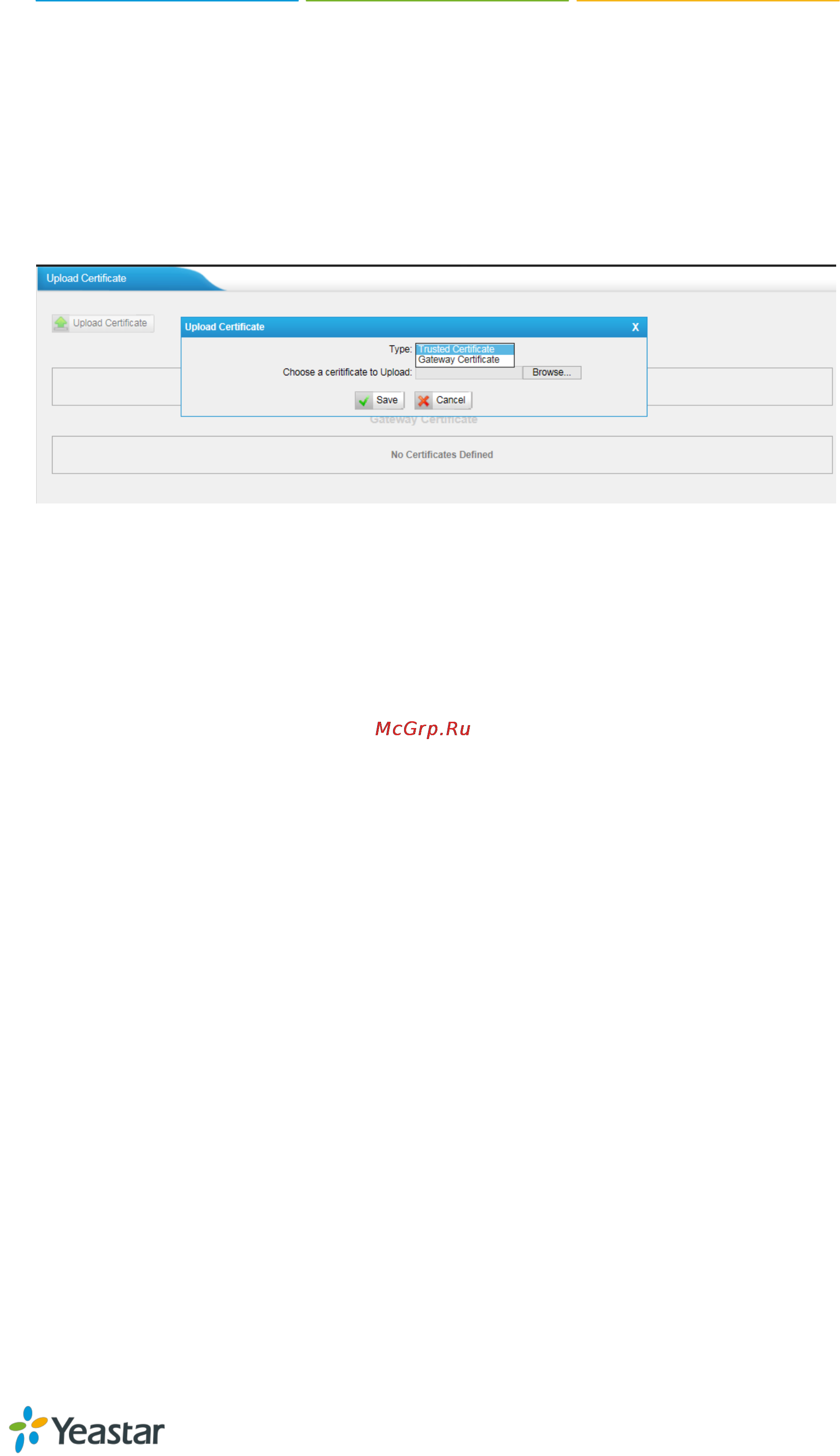 Yealink TA1610 [51/66] Certificates