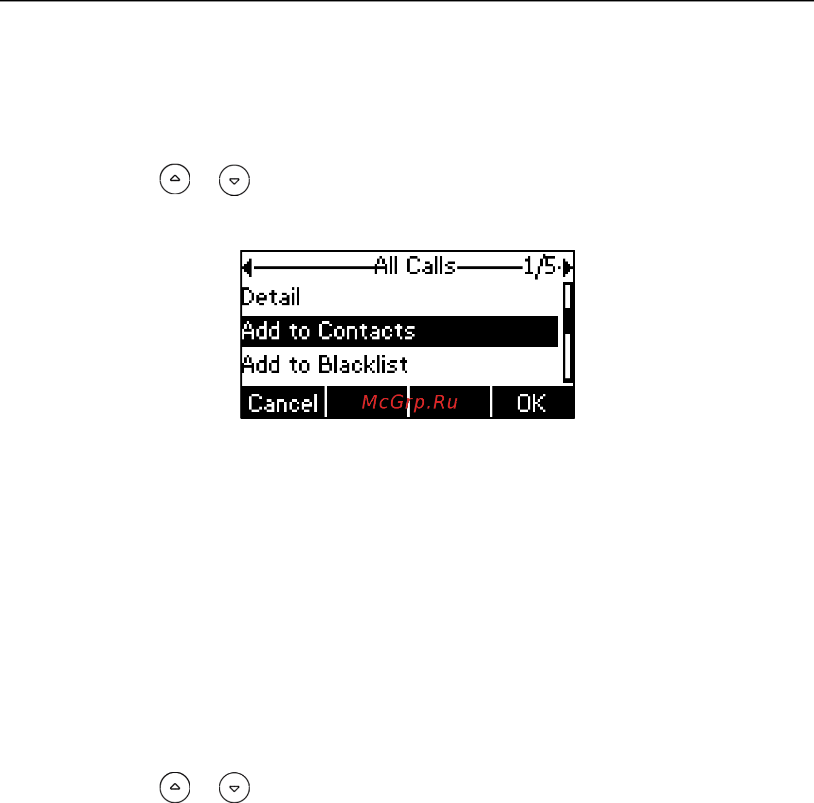 Yealink sip-t19 [42/124] Adding contacts from call history