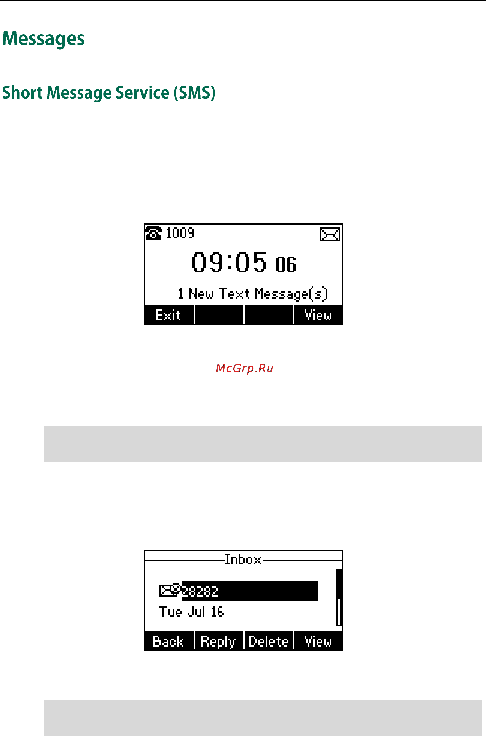 Yealink sip-t21 [119/142] Short message service sms