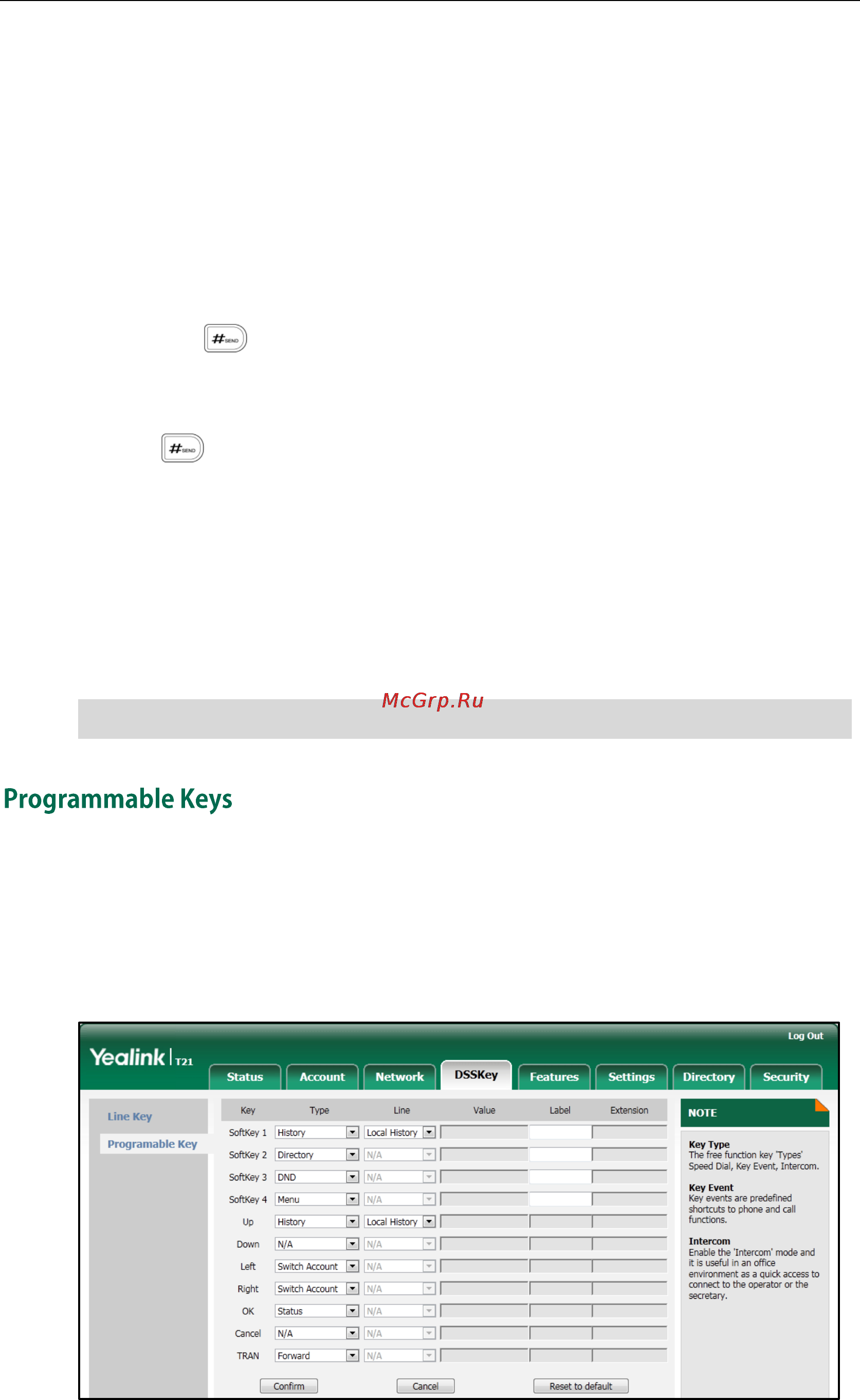 Yealink sip-t21 [63/142] Programmable keys
