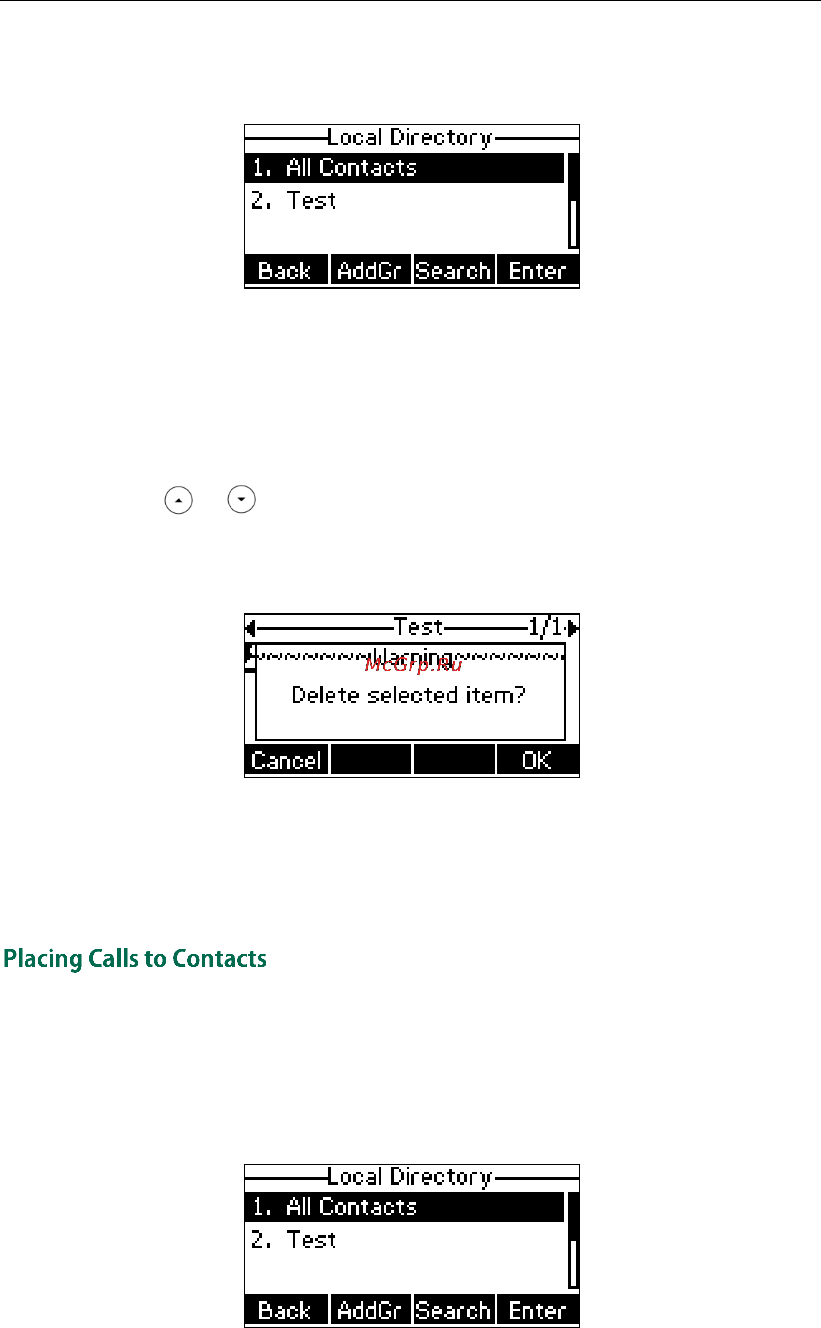 Yealink sip-t23g [53/180] Placing calls to contacts