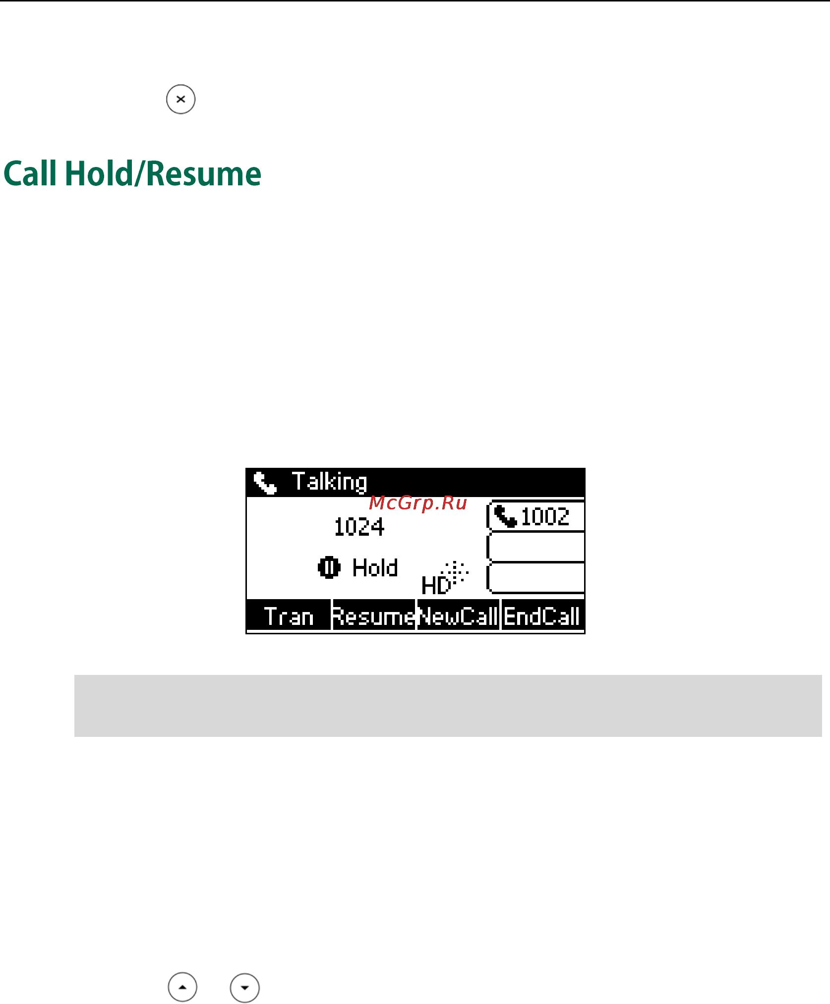 Yealink sip-t23g [97/180] Call hold resume