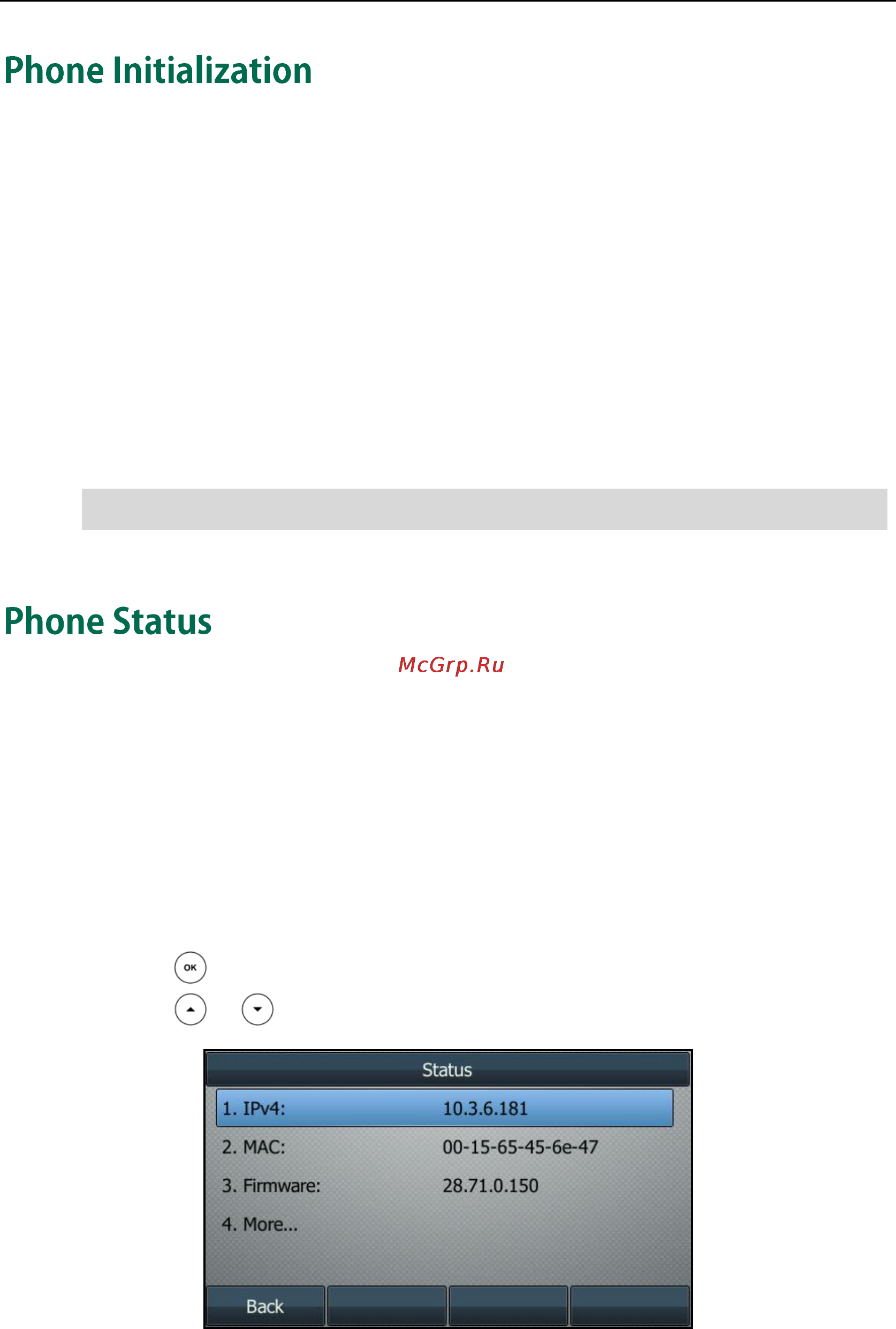 Yealink sip-t46g [24/166] Phone initialization