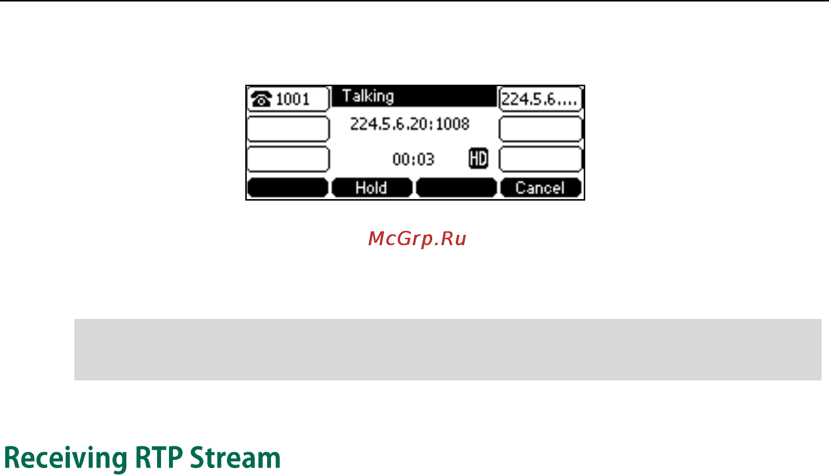 Yealink sip-t41p [113/136] Receiving rtp stream