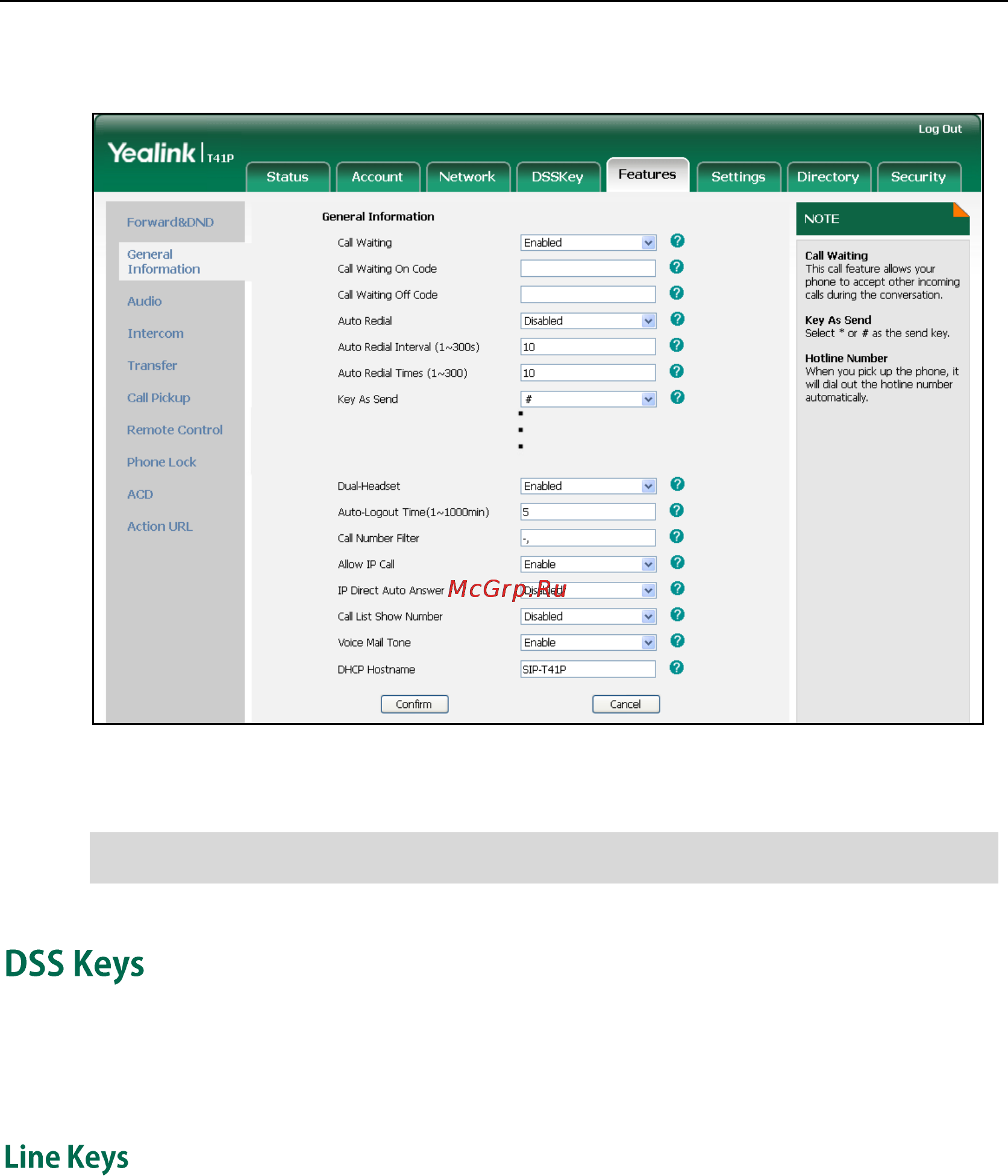 Yealink sip-t41p [54/136] Dss keys