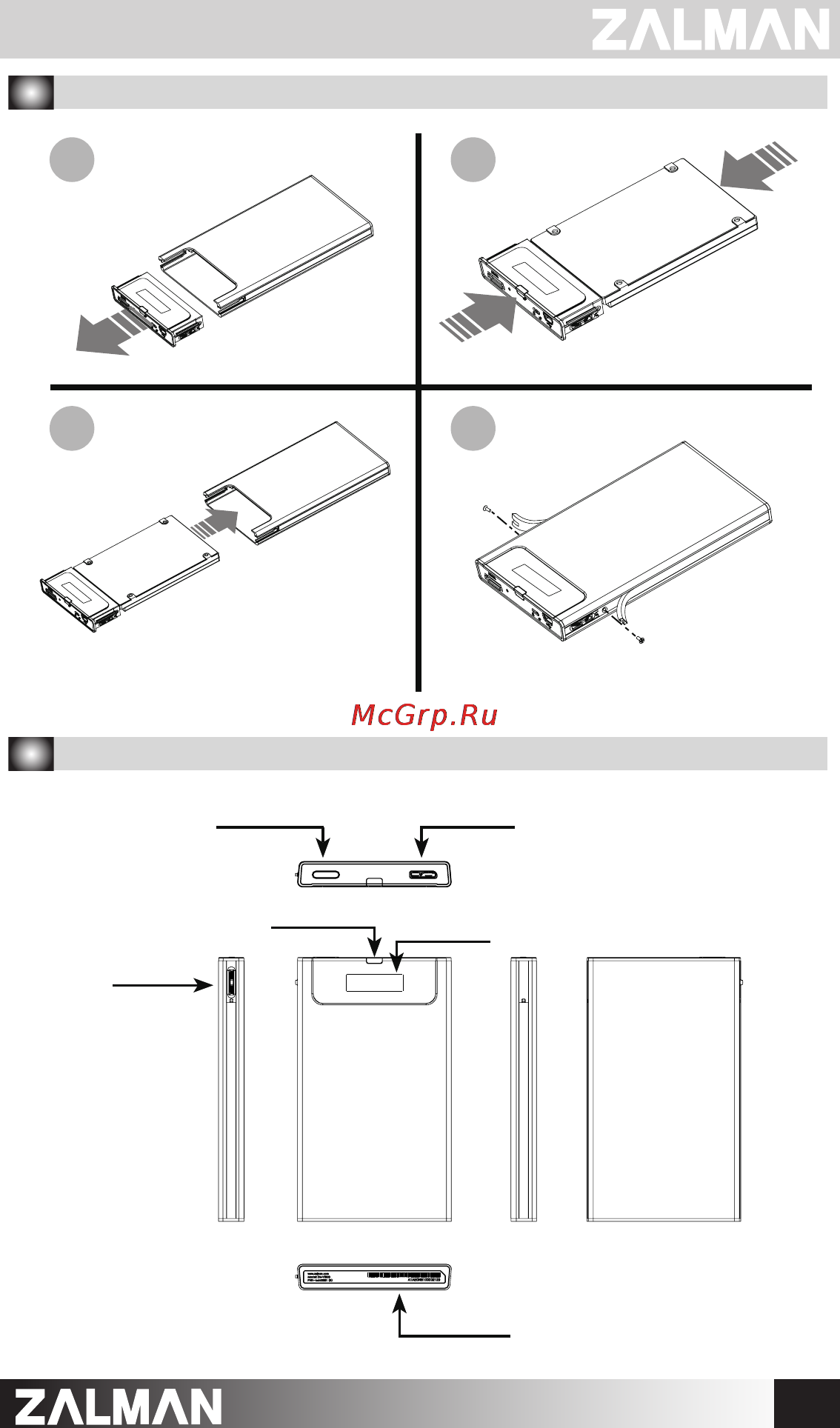 Zalman zm-ve350 [3/6] Mounting a 2 hdd