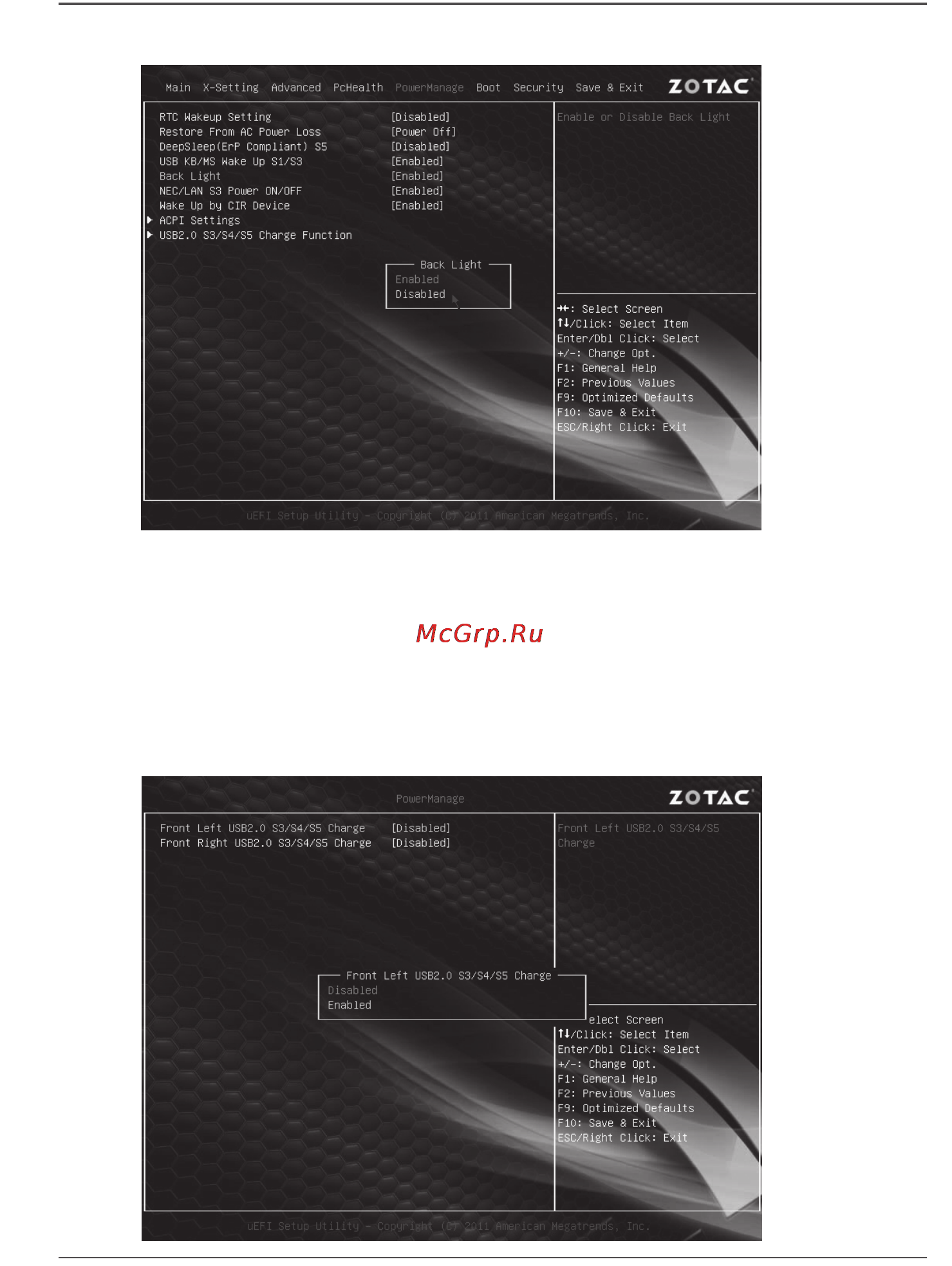 Zotac zboxnano-id62-be [10/26] How to enable usb 2 charge for s3 s4 sleep status