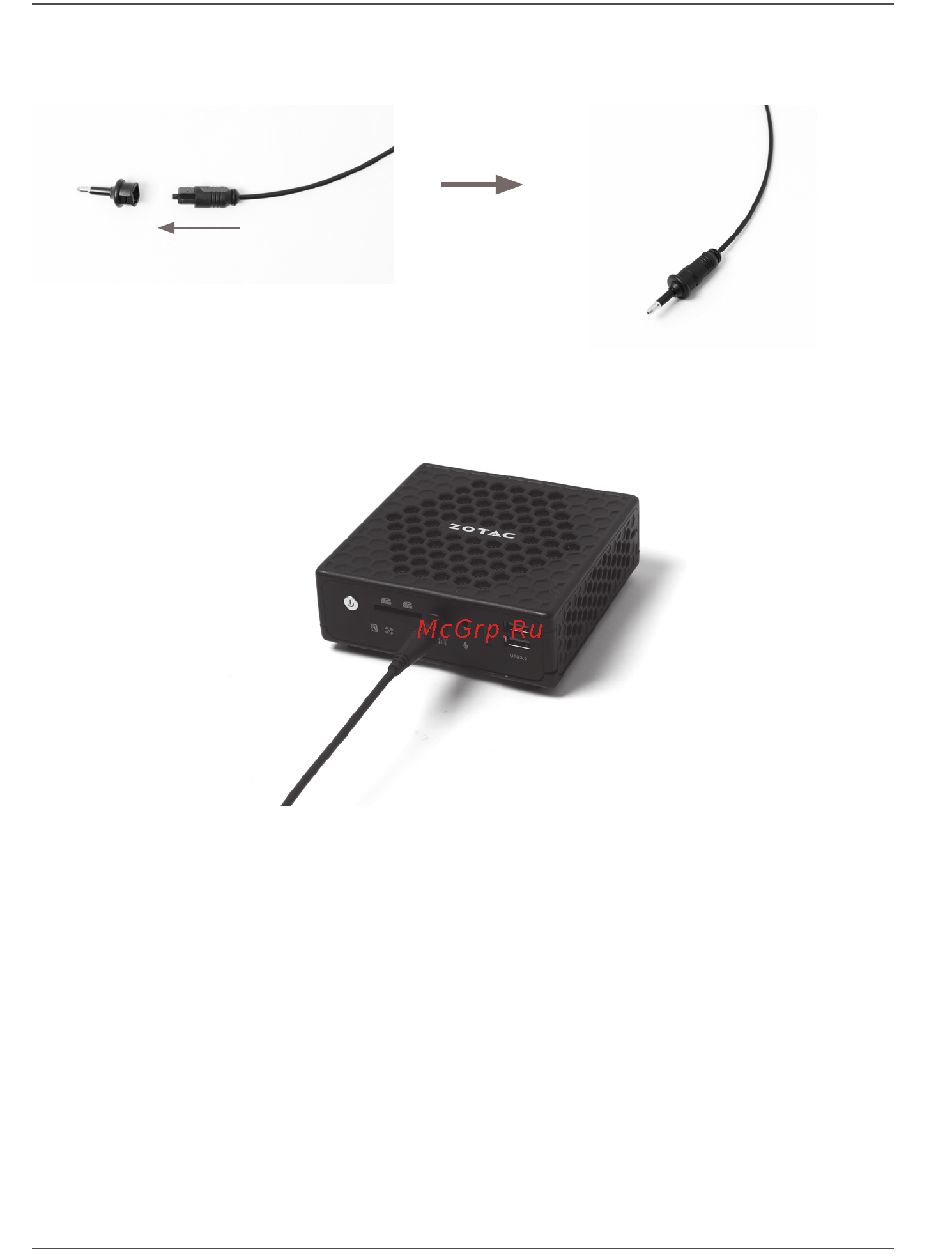 Zotac zbox-ci321nano-be [12/20] Connecting a s pdif cable