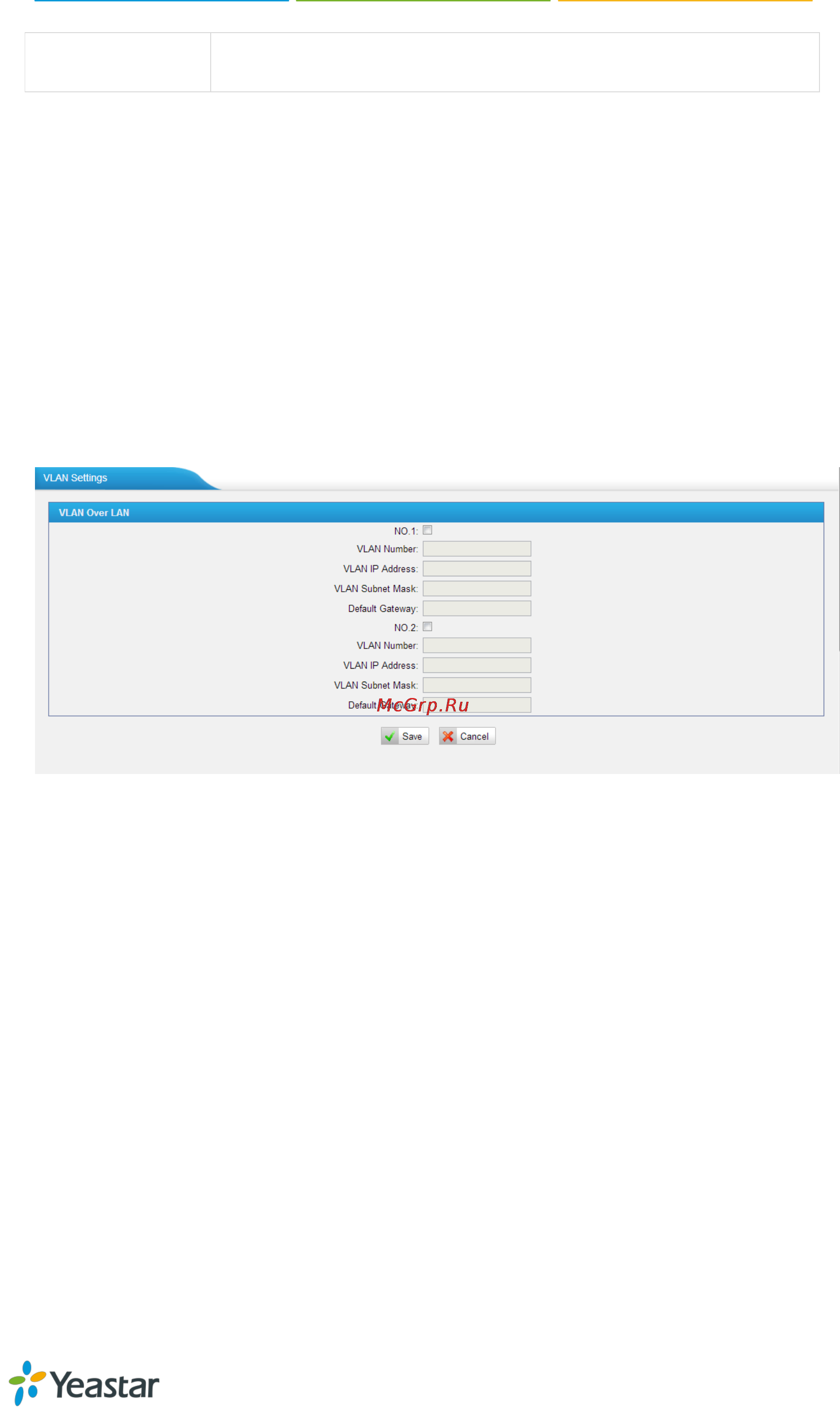 Yealink TA800 [40/64] Vlan settings