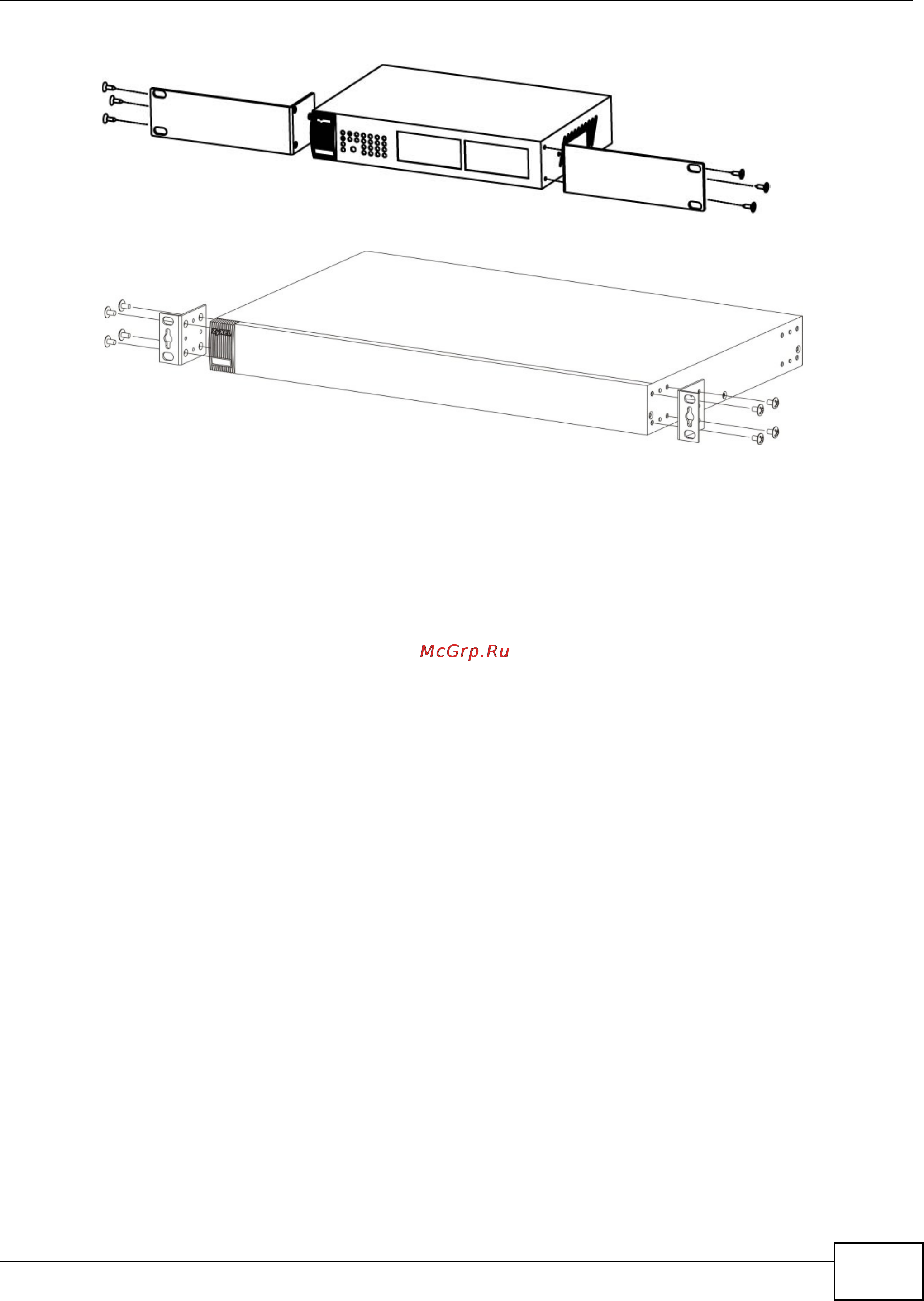 Zyxel gs1900-48 [23/243] Установка коммутатора в стойку