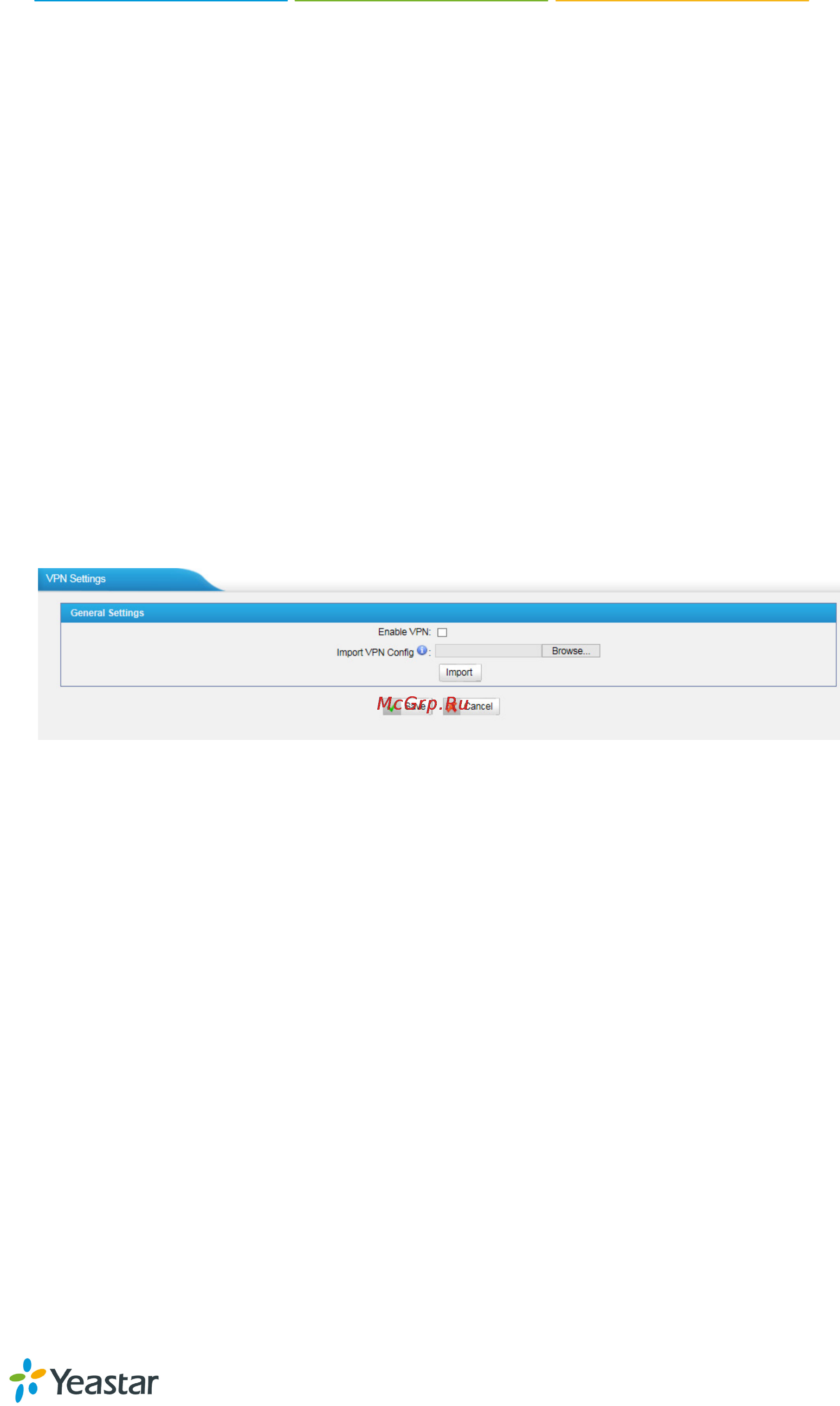 Yealink TG400 [15/62] Vpn settings