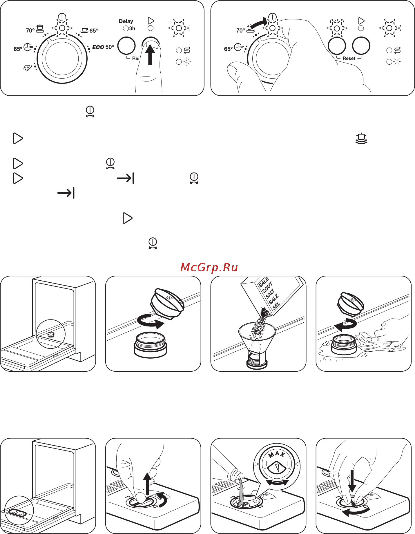 Zanussi zds 91200wa [8/48] Тұз қосу