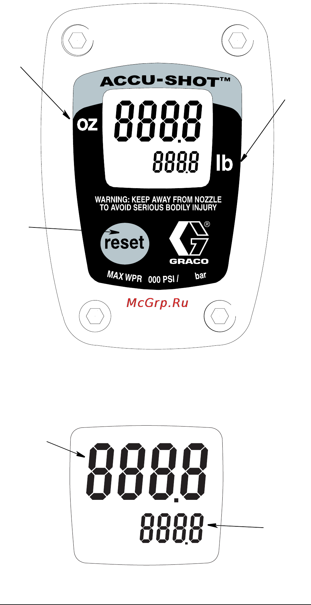 Graco Accu-Shot [7/14] Model 233807 shown