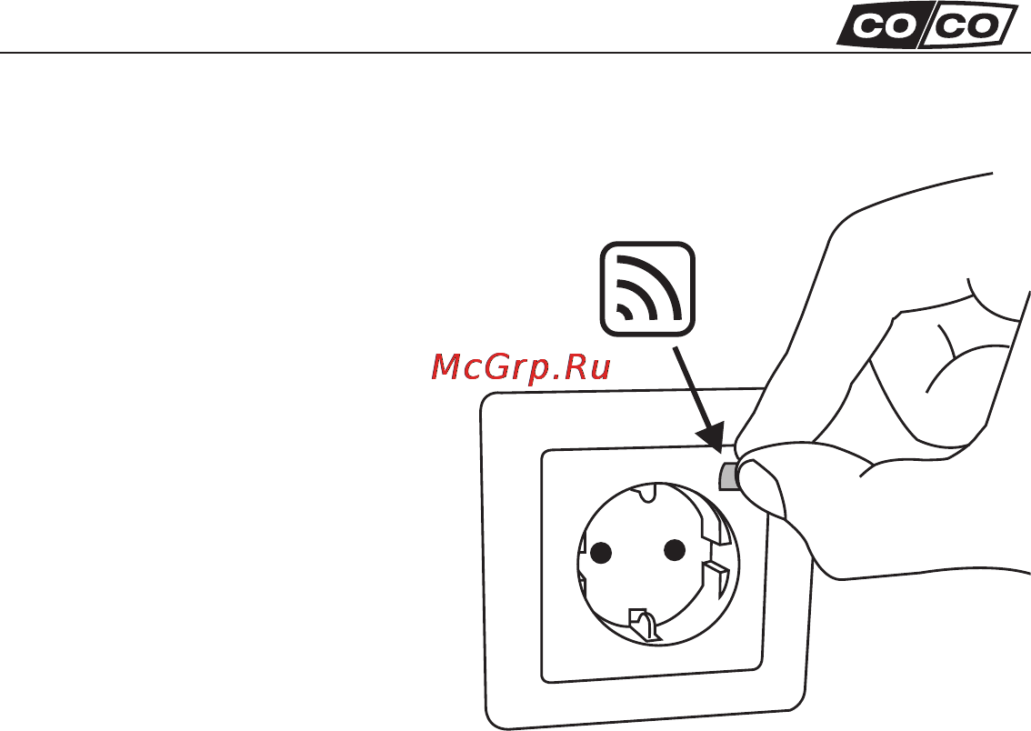Coco AWS-3500 [25/29] Tip mark your wireless wall socket