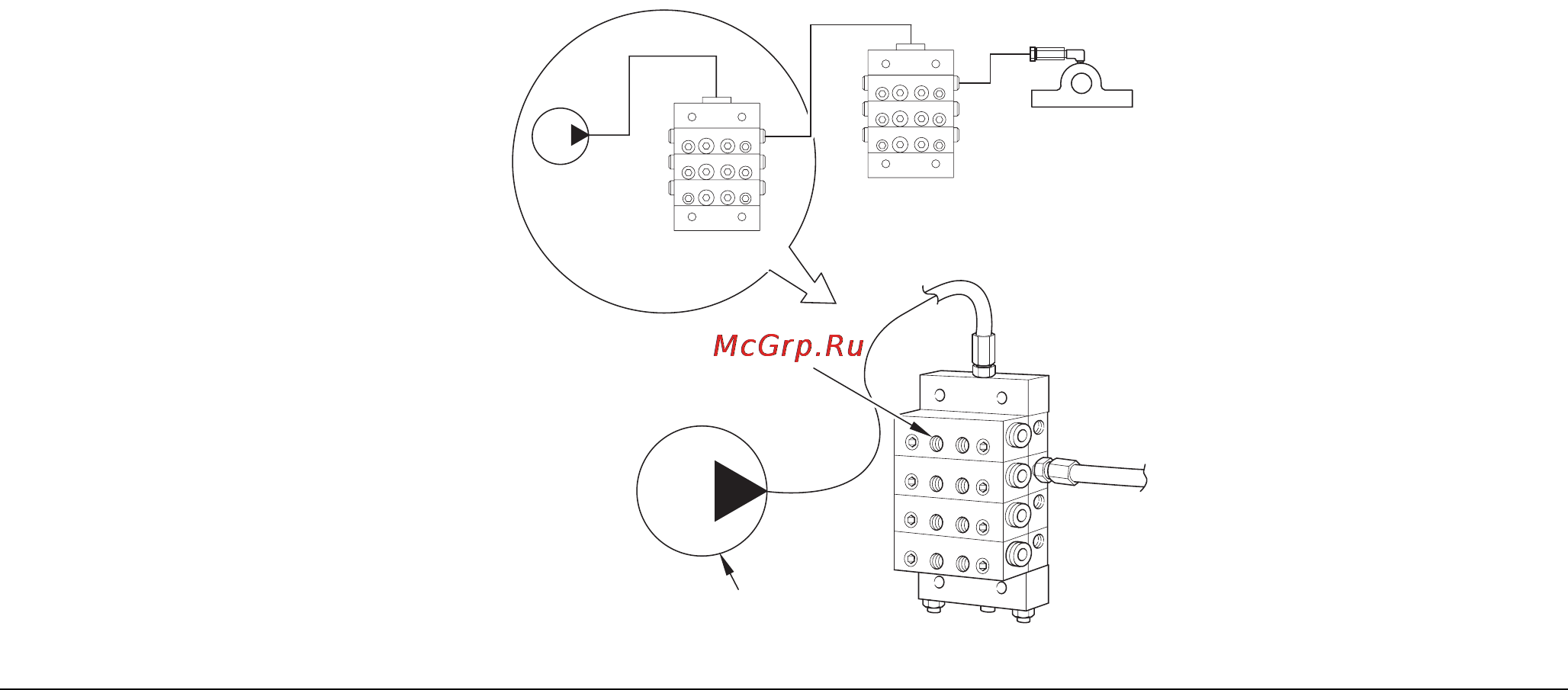 Graco Manzel MHH [8/28] Section 3 purging air from pump to master divider valve lines
