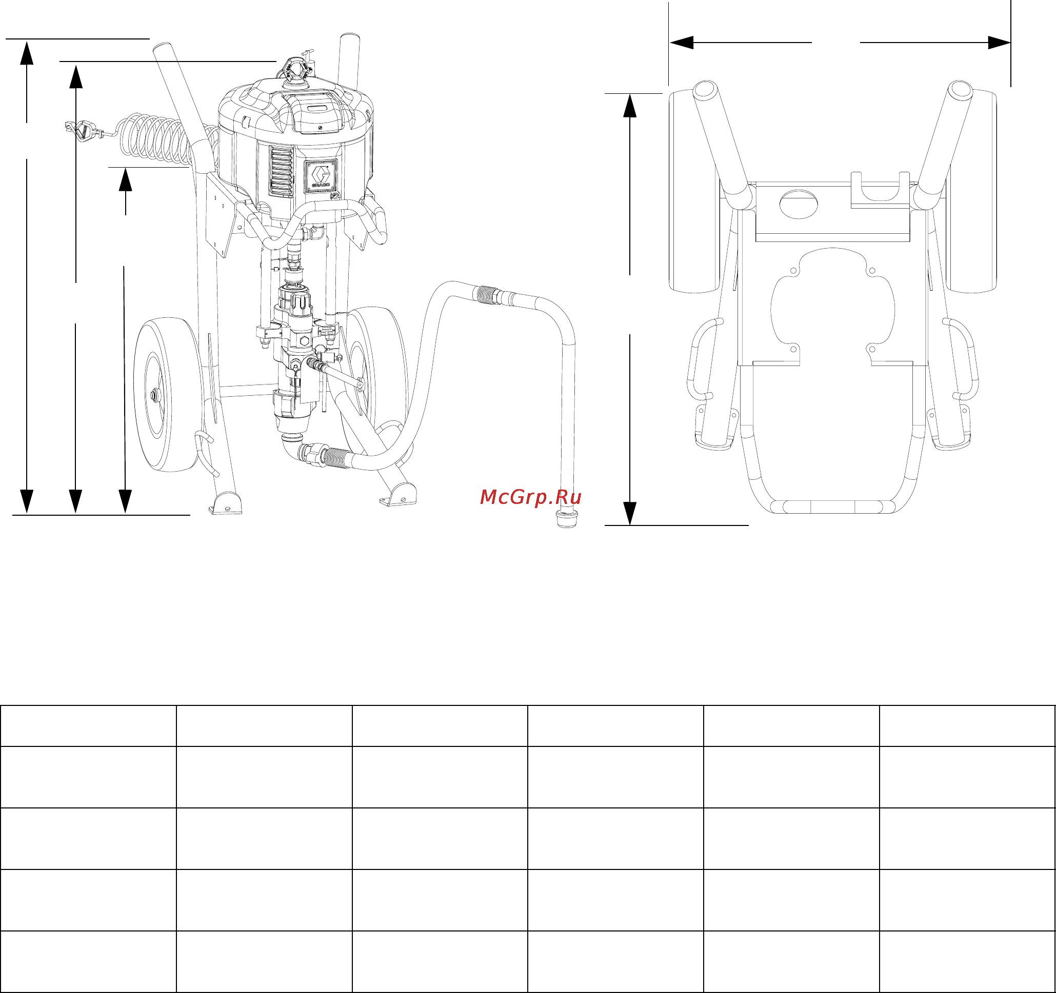 Graco Xtreme NXT X80 [51/60] Габариты