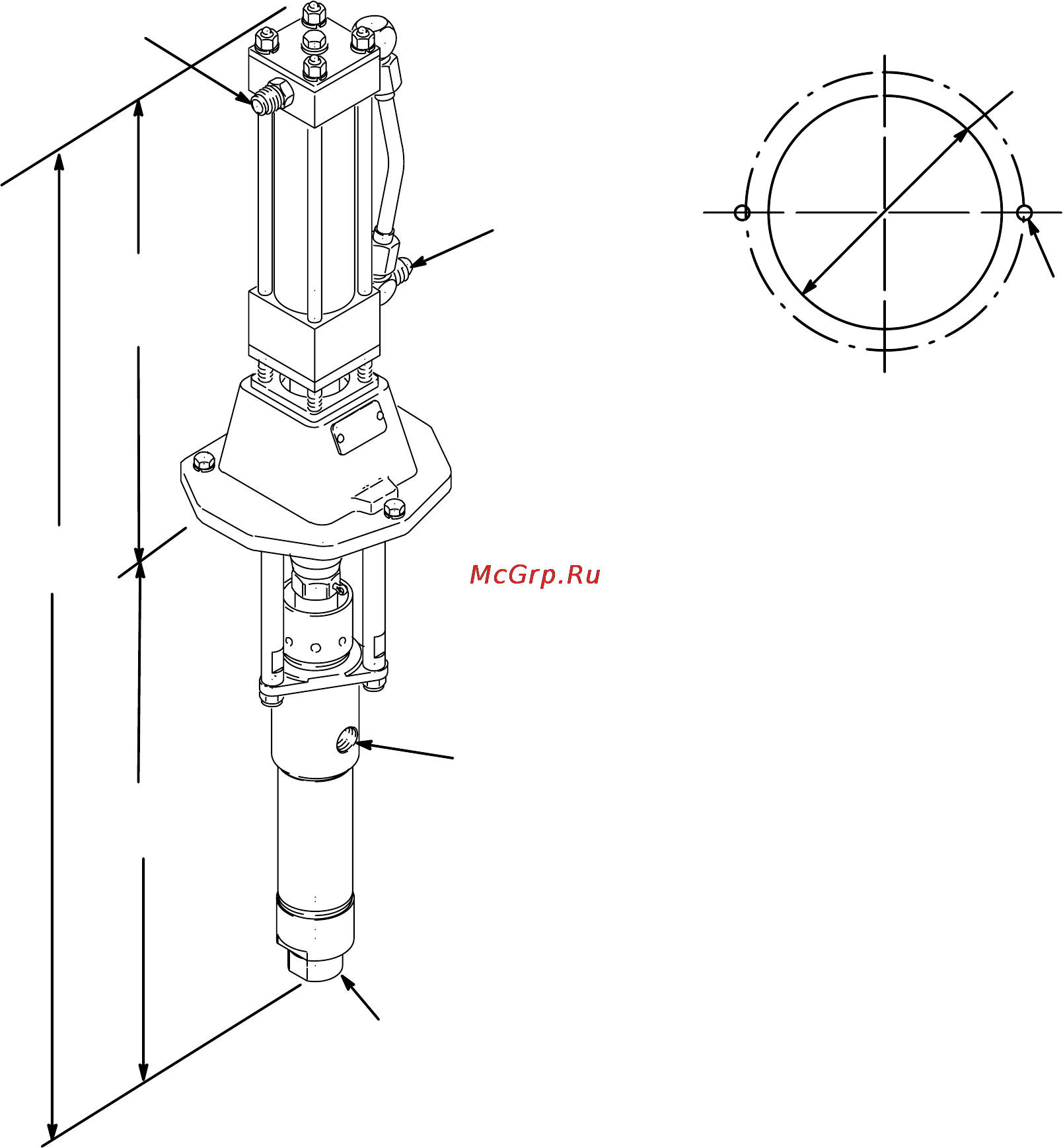 Graco Viscount I 1000 Pump [15/16] Dimensions