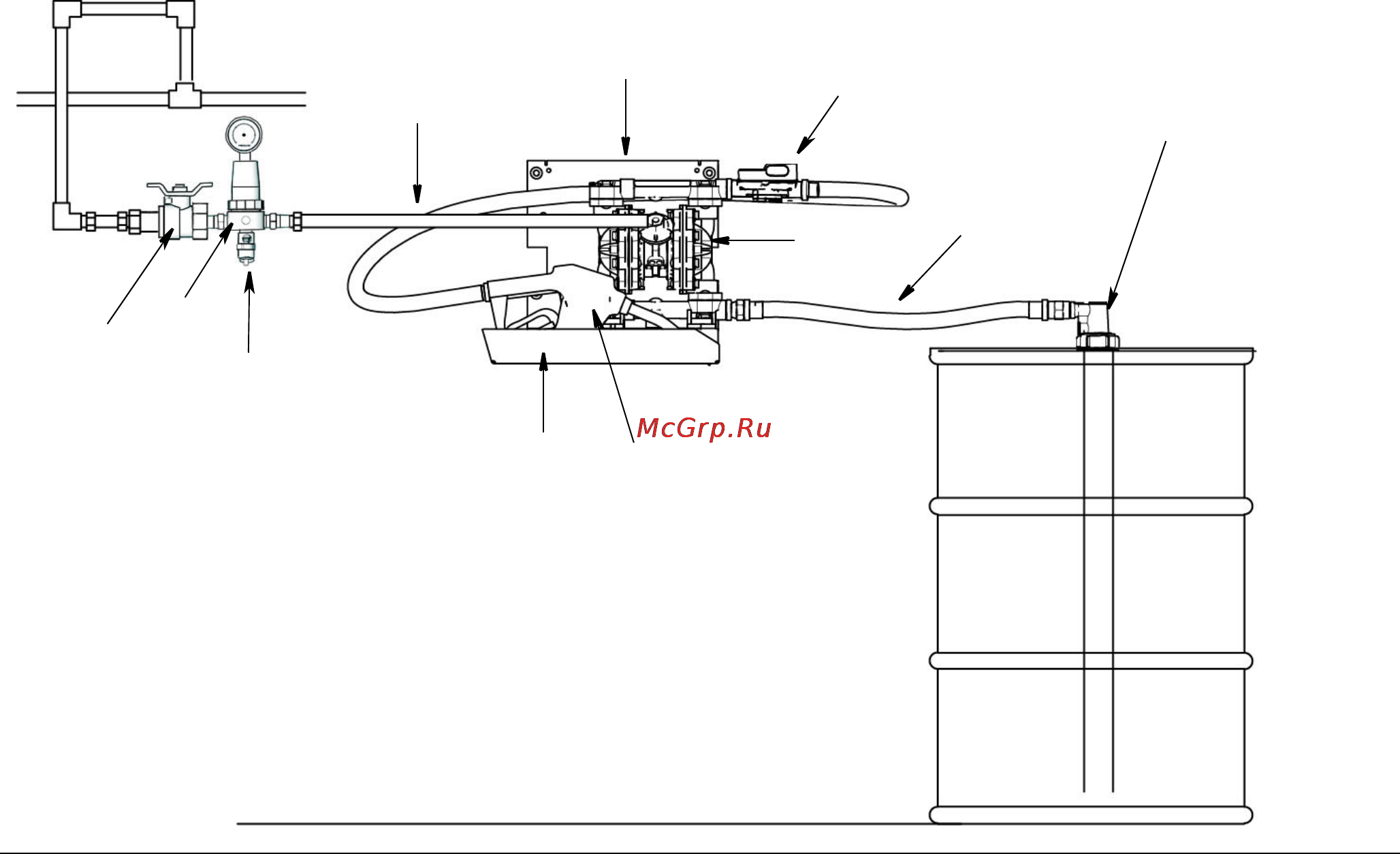 Graco 24F878 [4/14] Model 24f531 wall mounted with meter model 24f878 wall mounted no meter