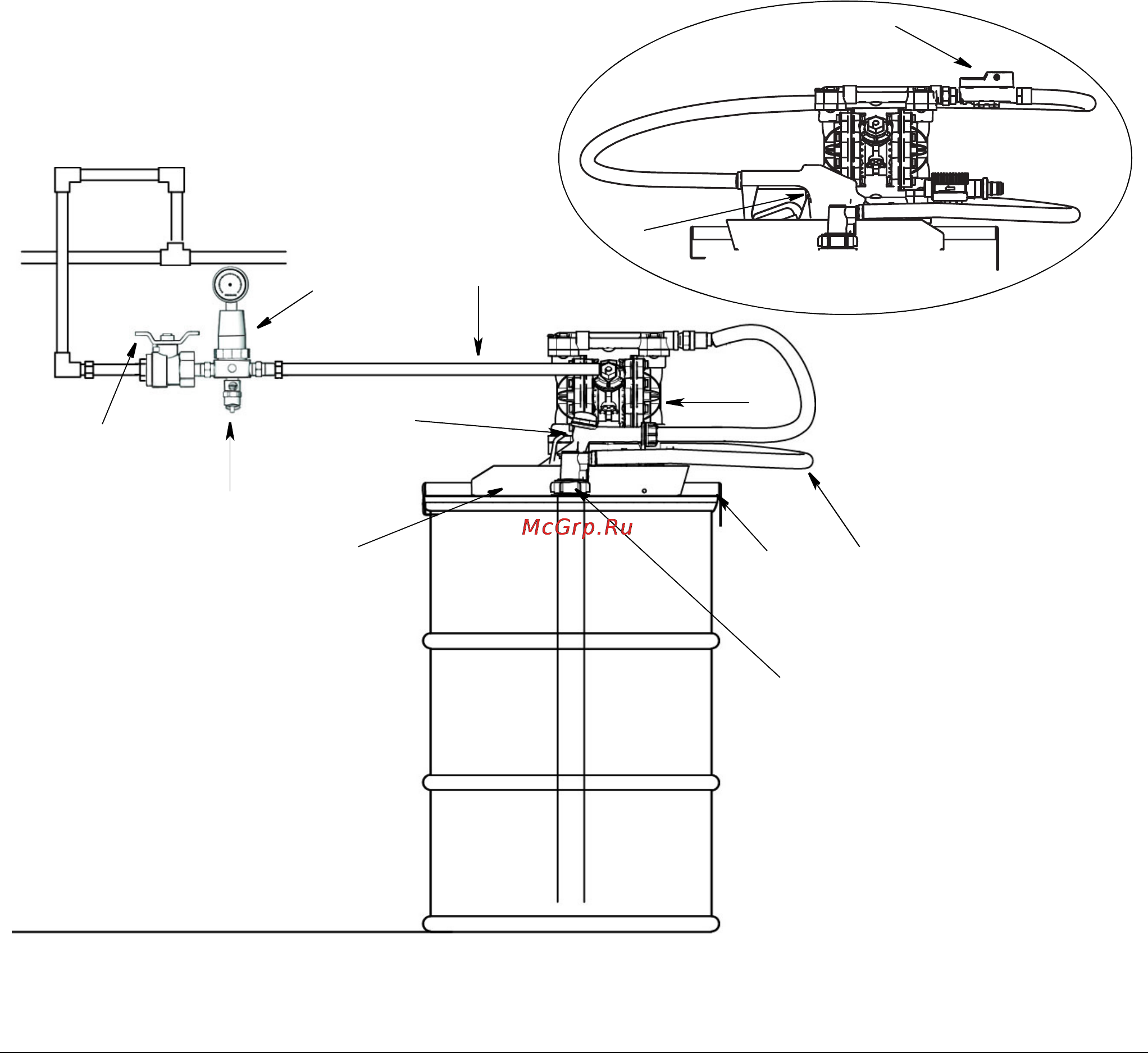 Graco 24F878 [5/14] Model 24f947 drum mounted without meter model 24m499 drum mounted with meter