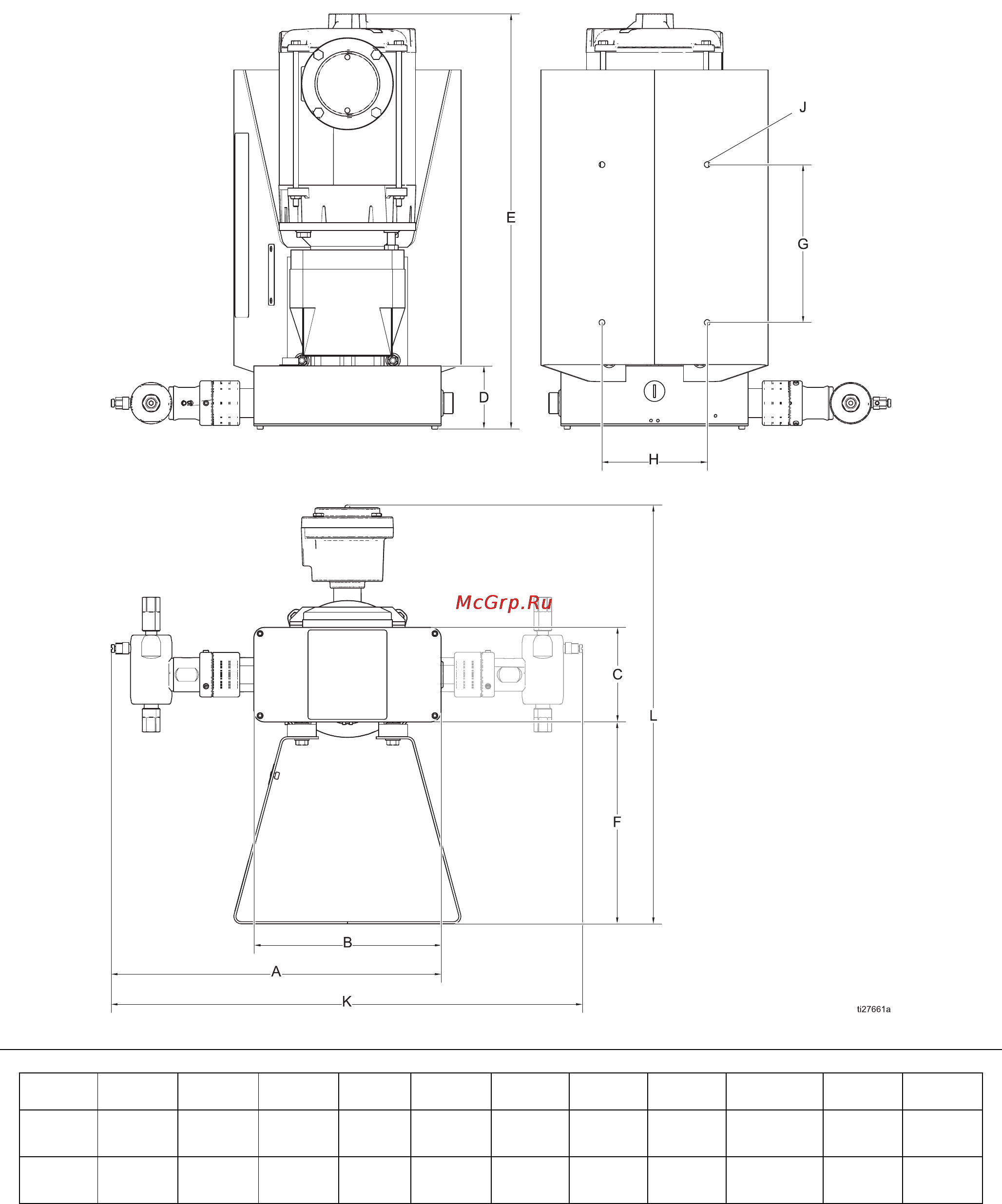 Graco Wolverine Basic [53/62] Wolverine hazardous location pump dimensions