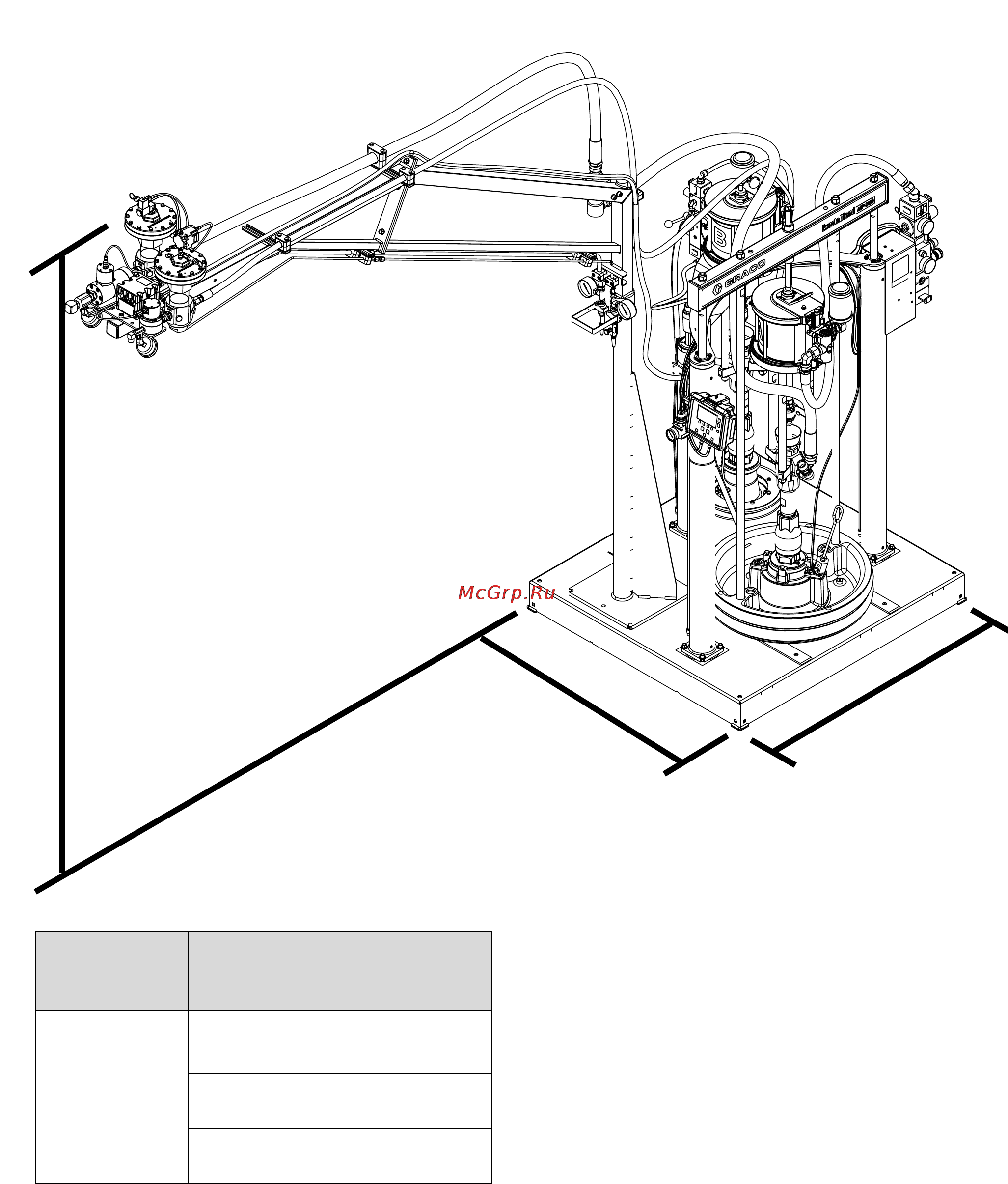 Graco ExactaBlend AGP [76/78] Габариты