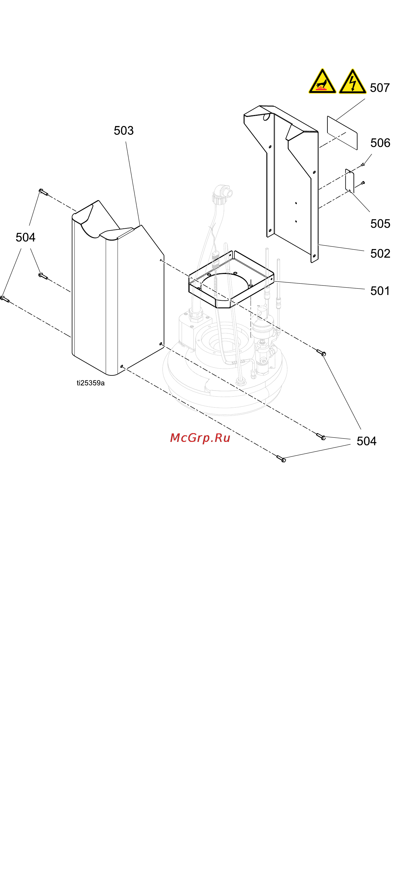 Graco Therm-O-Flow 20 [80/108] Pump pump pump shield shield shield