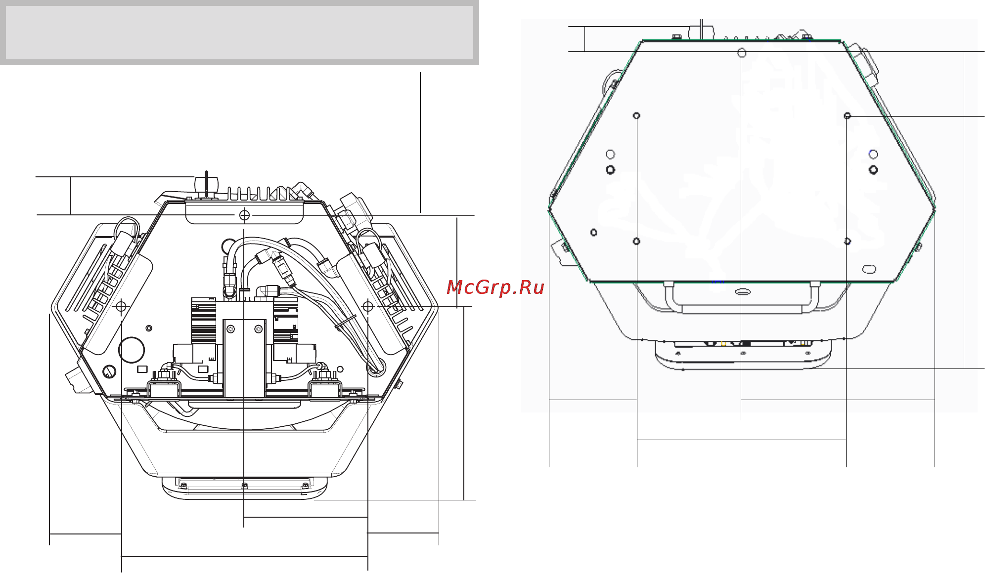 Graco InvisiPac HM50 [147/150] Mounting hole dimensions