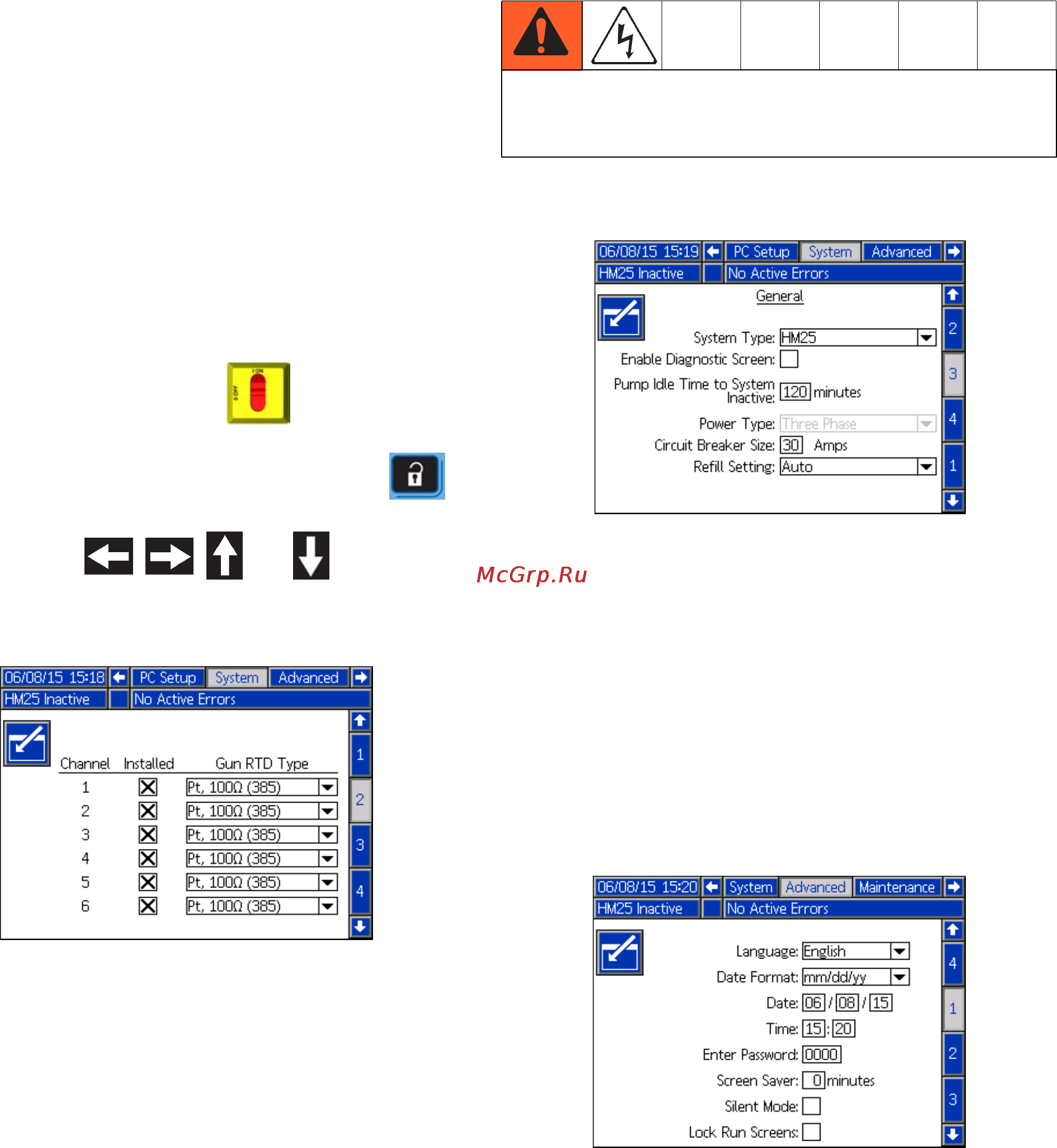 Graco InvisiPac HM50 [28/150] V electrical circuits