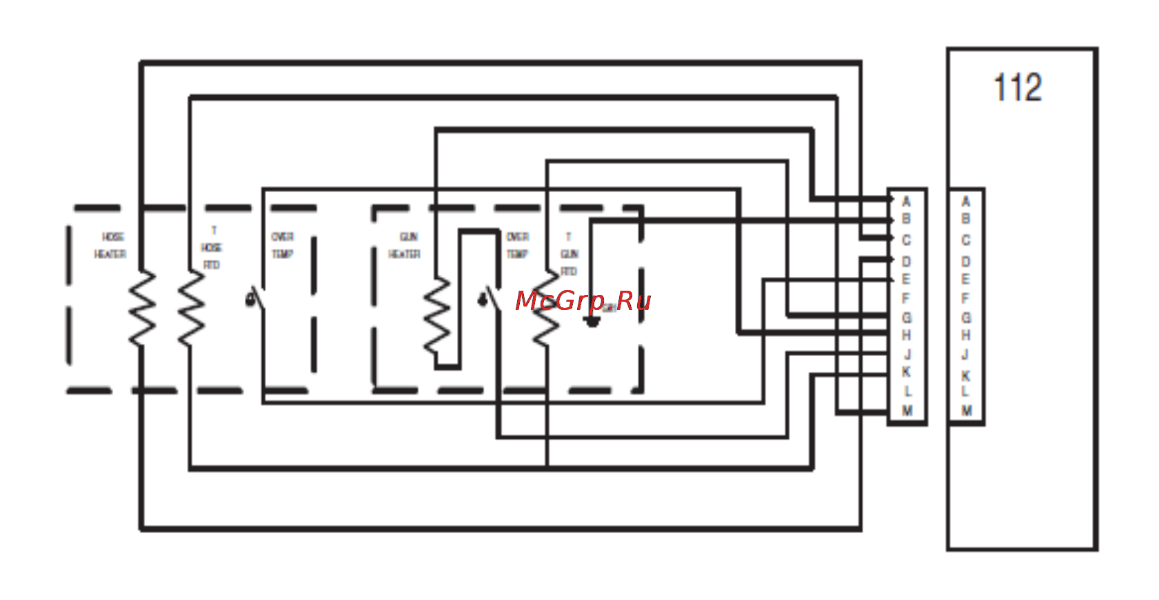 Graco InvisiPac HM50 [93/150] Typical hose applicator wiring