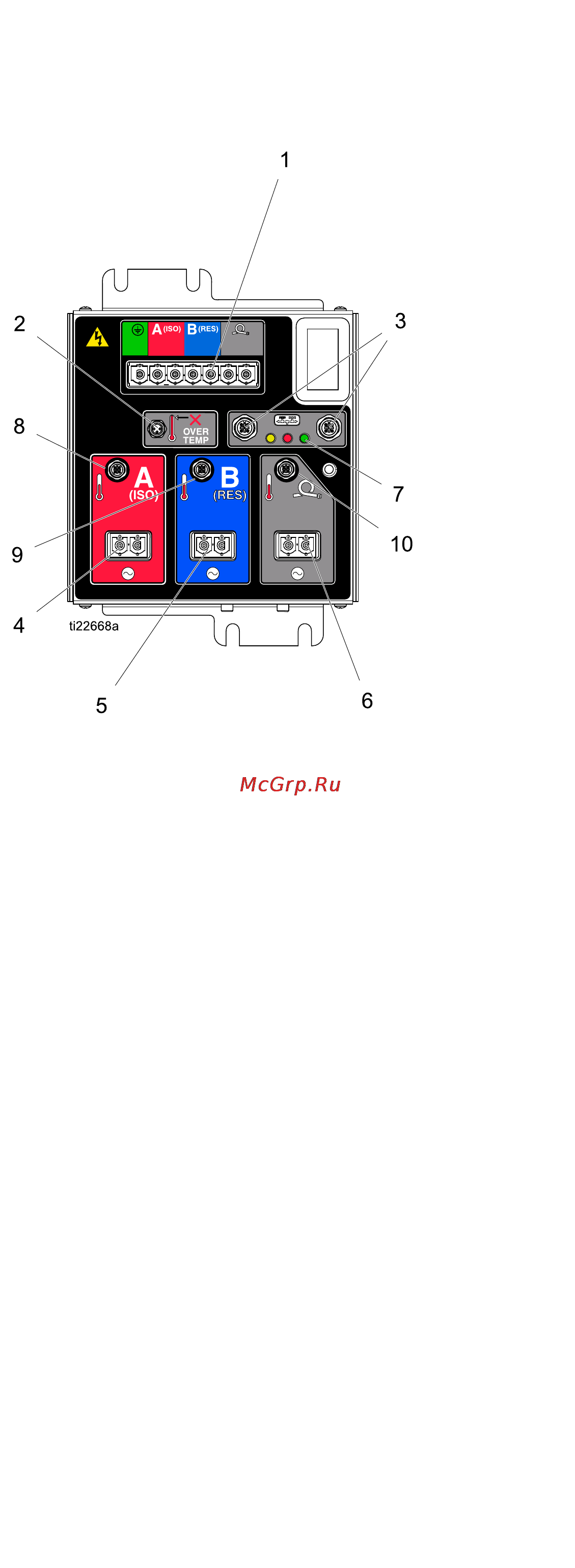 Graco Reactor 2 E-30i [32/96] Кабельные соединения модуля контроля температуры tcm
