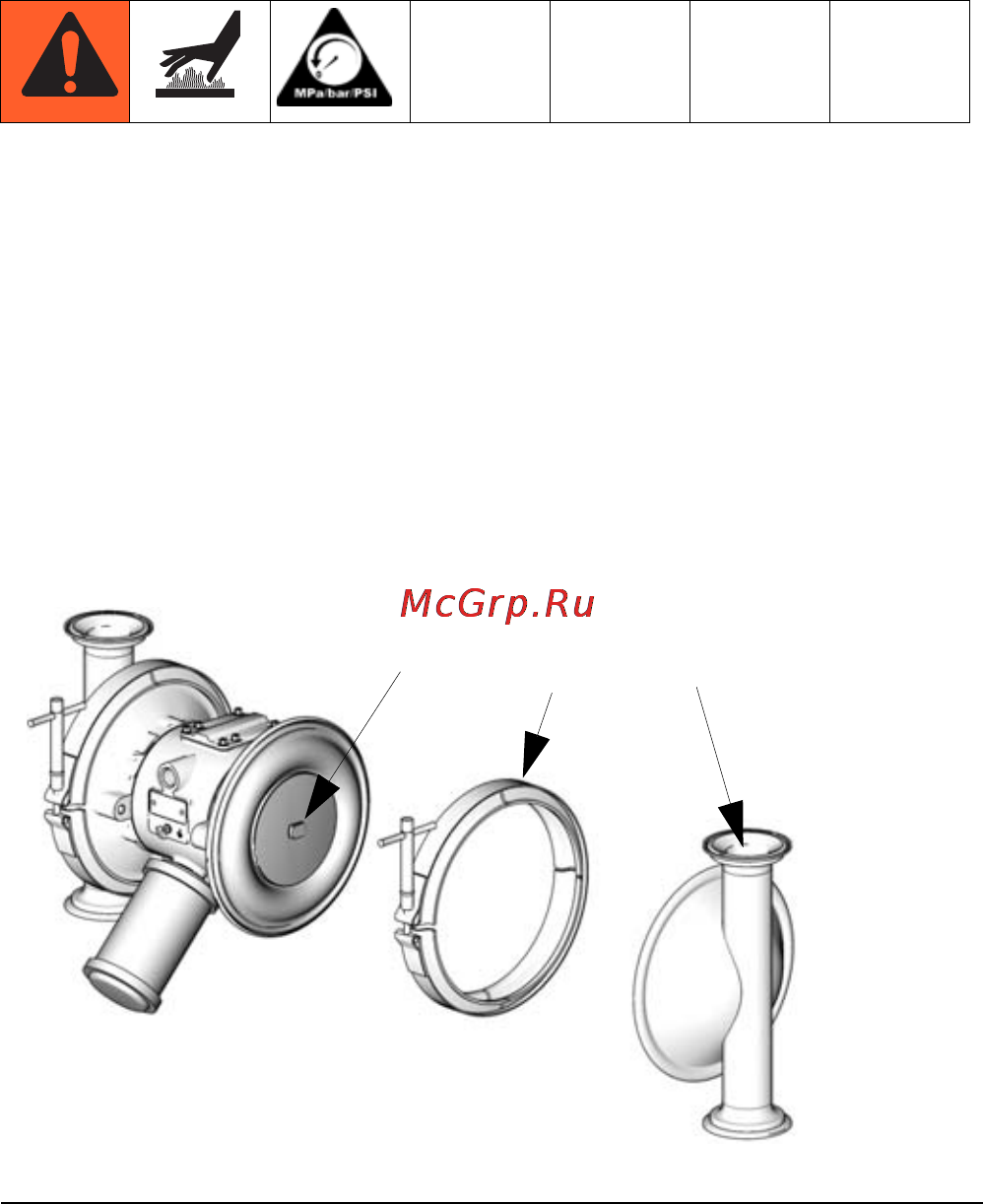 Graco SaniForce 3150 HS [23/50] Ремонт стандартной мембраны