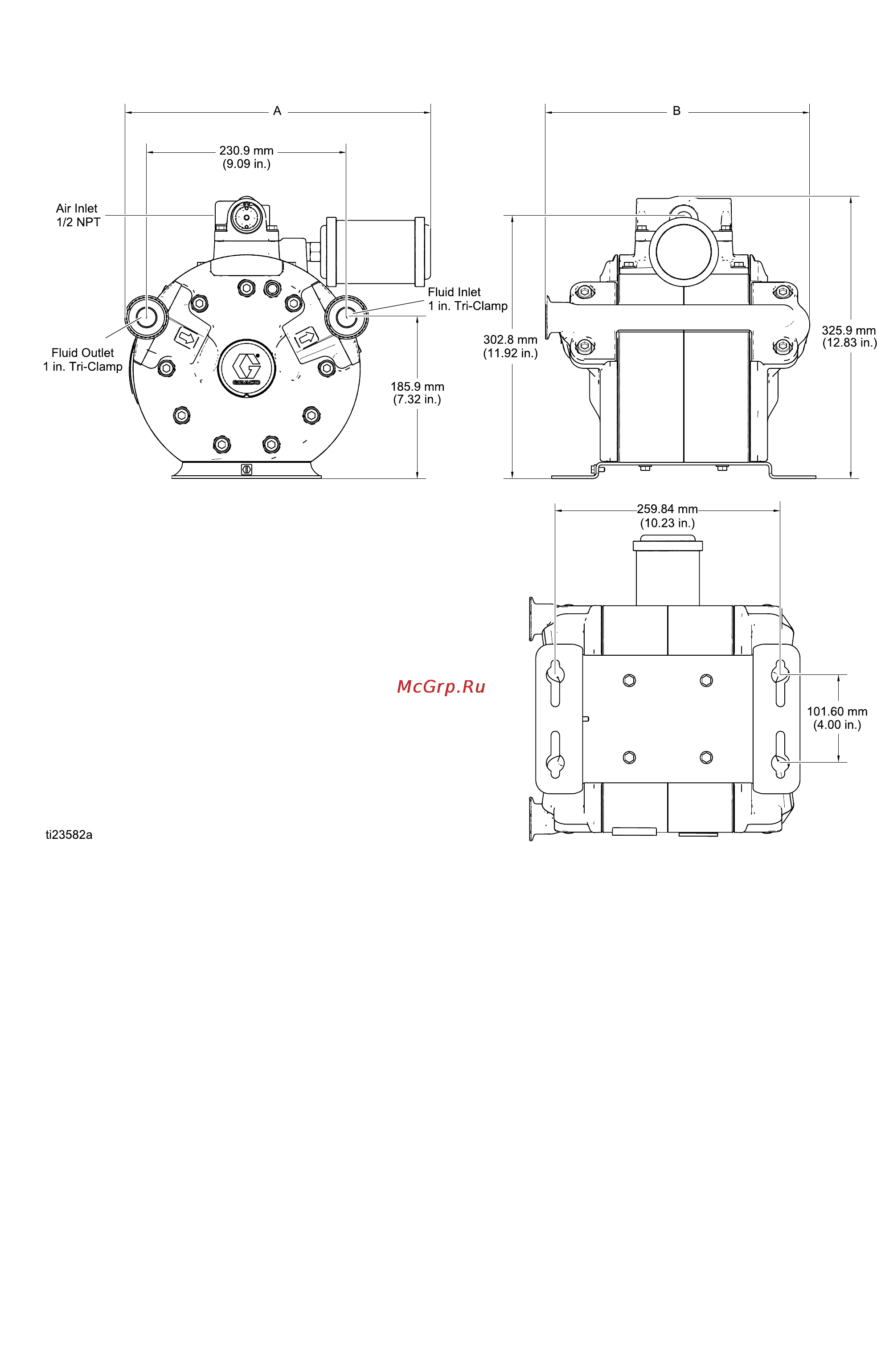 Graco Endura-Flo 4D150 [41/44] Модель модель модель 350 350 350 куб куб куб см см см