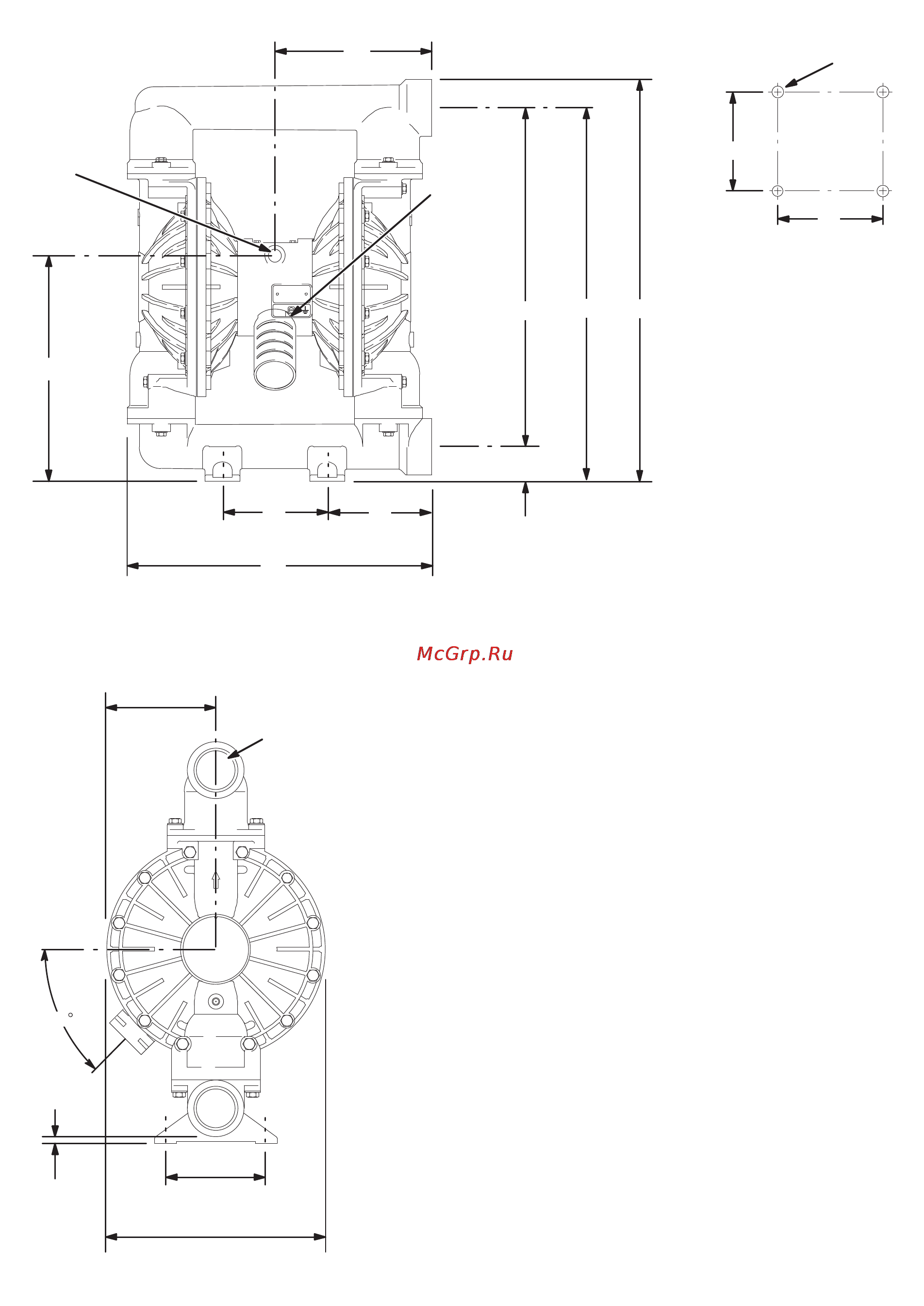 Graco Husky 2150 [32/36] Габаритные размеры