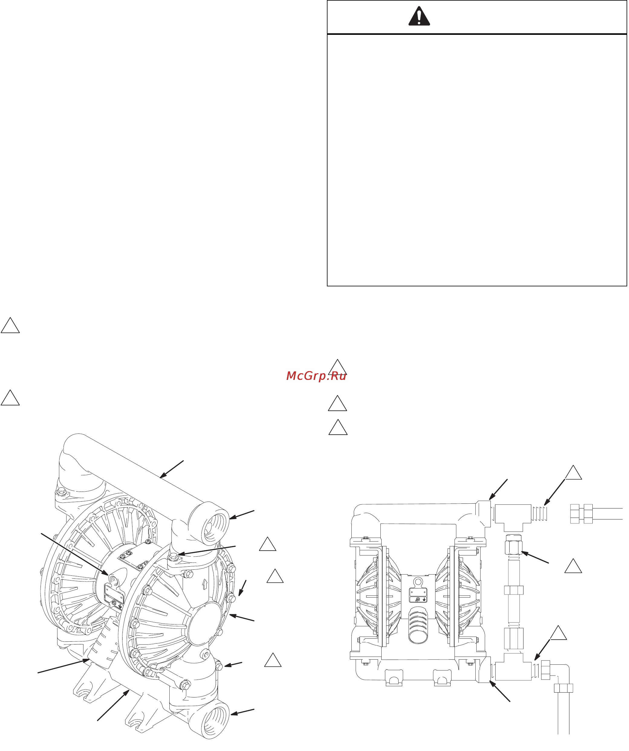 Graco Husky 2150 [9/36] Изменение ориентации впускного и выпускного отверстий для жидкости