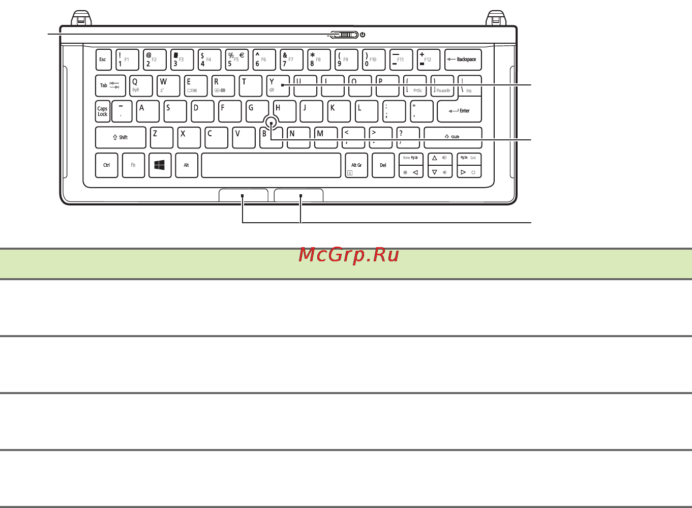 Acer Aspire Switch 12 SW5-271-6571 [10/101] Вид клавиатуры