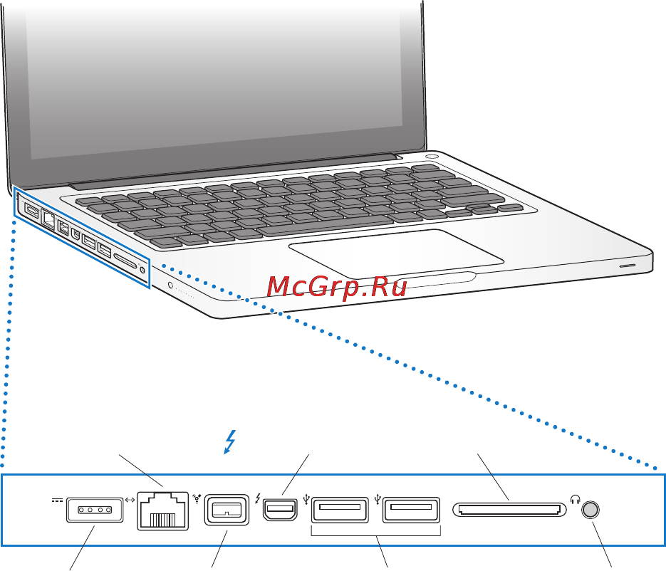 Apple MacBook Pro 13 [24/88] Портыmacbook pro