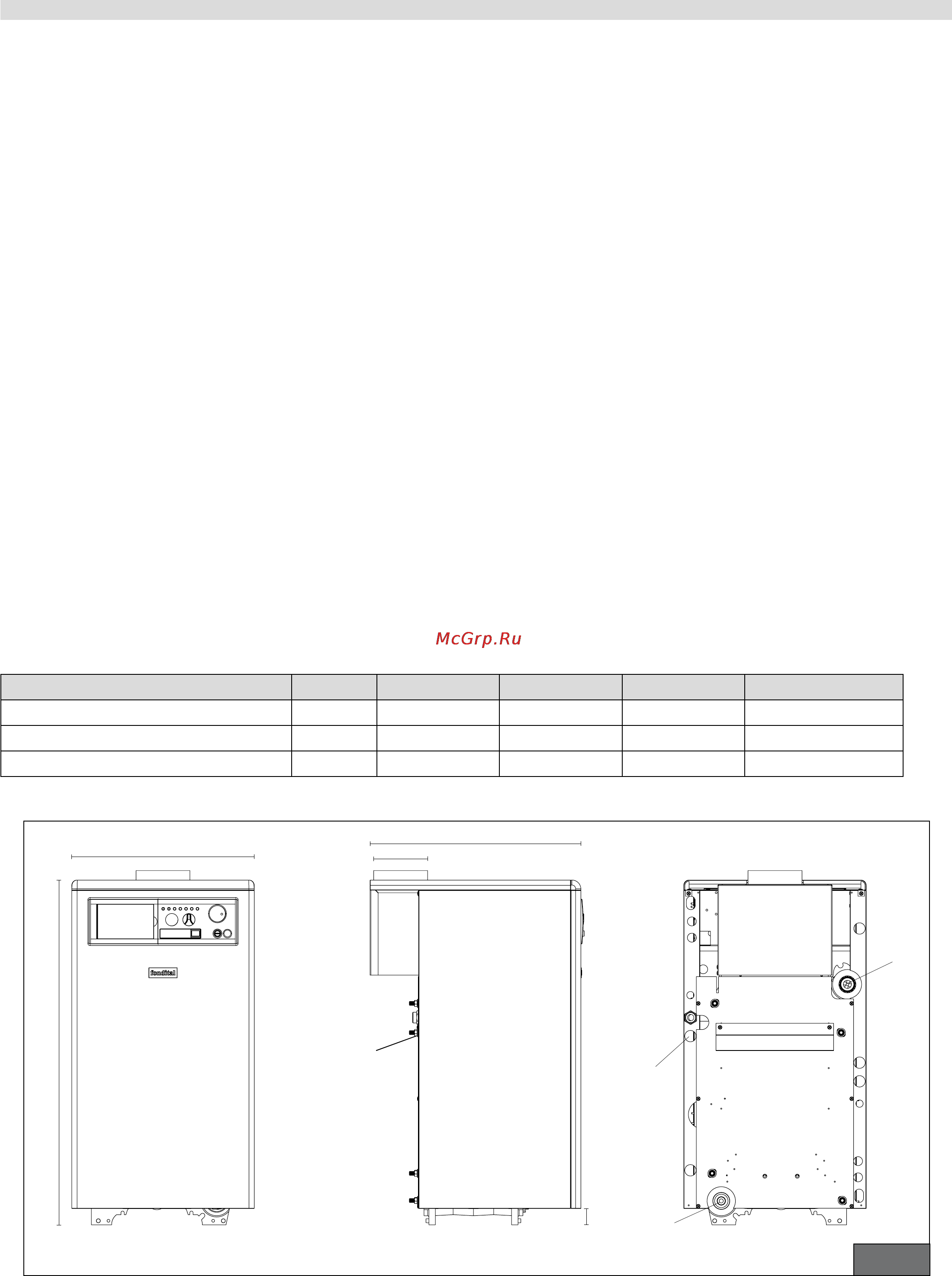 Fondital BALI RTN T 24 [7/16] Тех характеристики и размеры