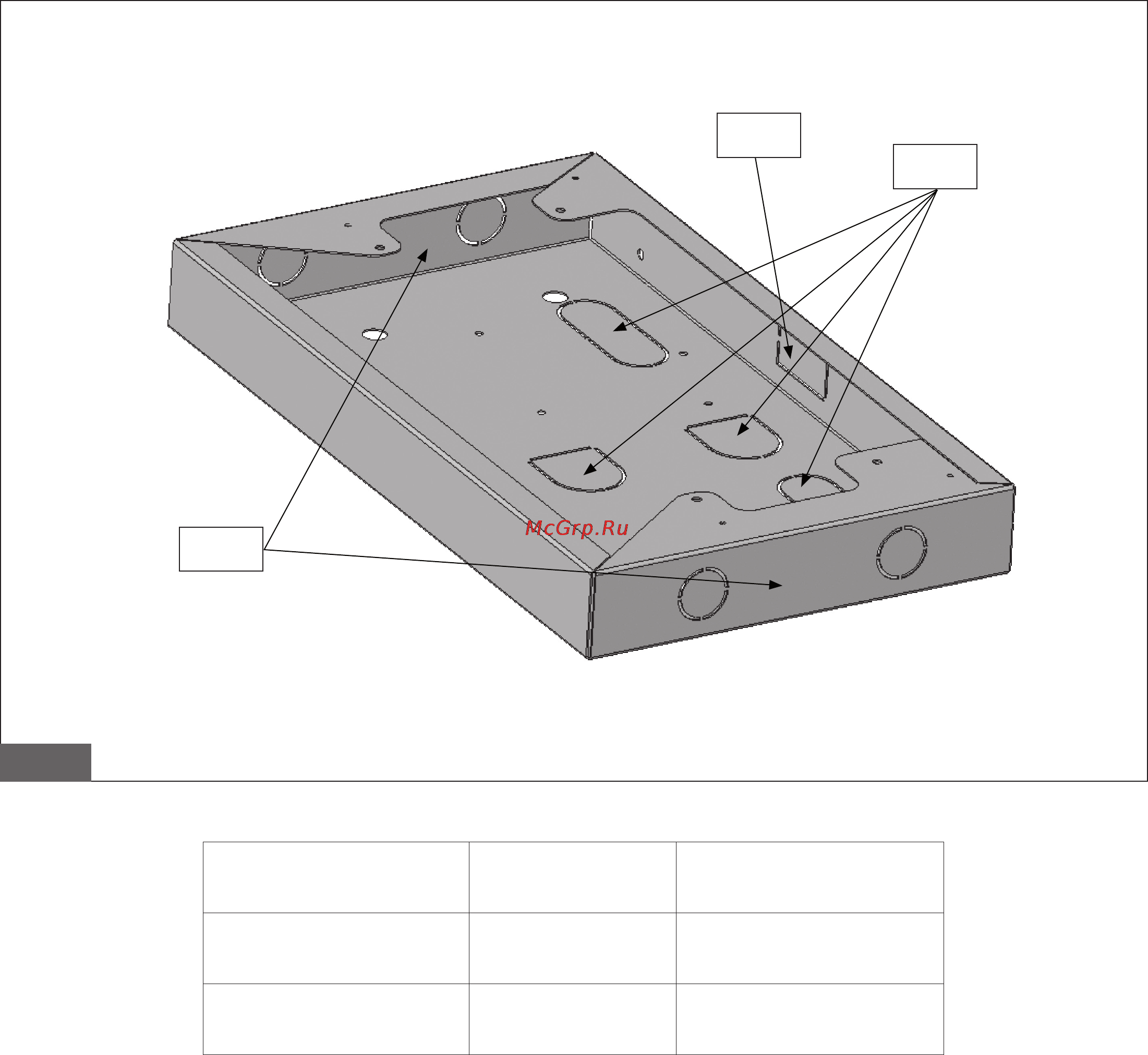 Fondital RODI DUAL 120 [29/36] На рисунке 21 изображена подставка основа используемая для монтажа пульта управления на корпусе котла намеченные нижние а и боковое прямоугольное с отверстия могут быть использованы для провода капилляров в случае использования держателя для фиксации в случае необходимости имеется возможность использовать дополнительные боковые отверстия в для вывода соединений модели pg 21 невходят в комплект для подведения электрических подключений