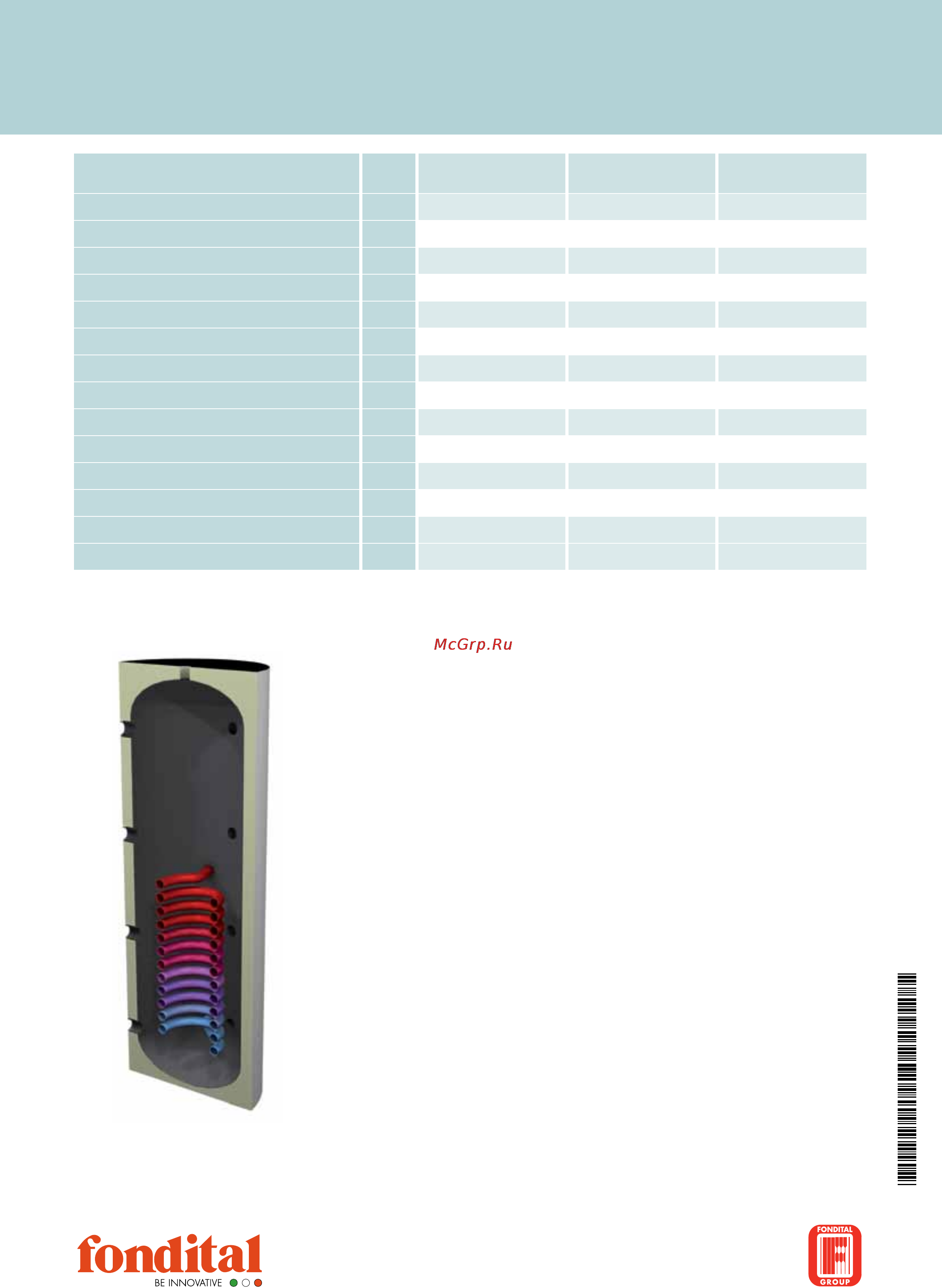 Fondital WHPS PU 3000 S [2/2] Fondital s p a 25079 vobarno brescia italy via cerreto 40 tel 39 0365 878 1 www fondital com