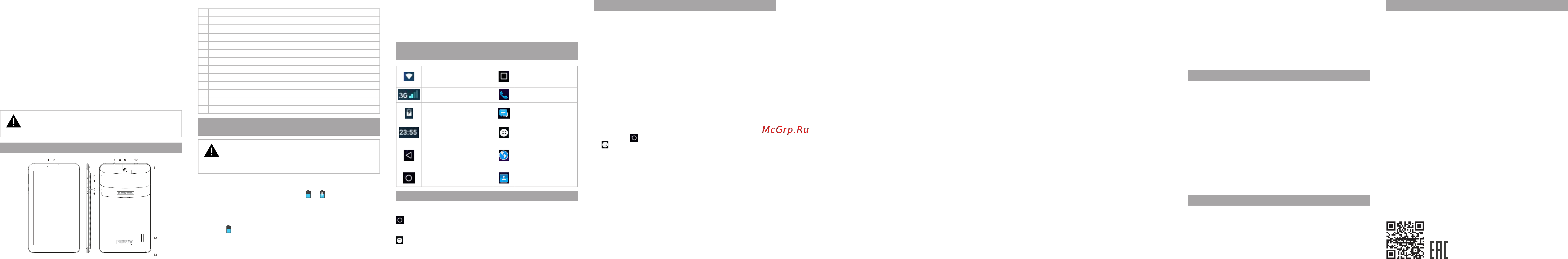 Texet TM-7052 [2/2] Возможные неисправности и методы их устранения