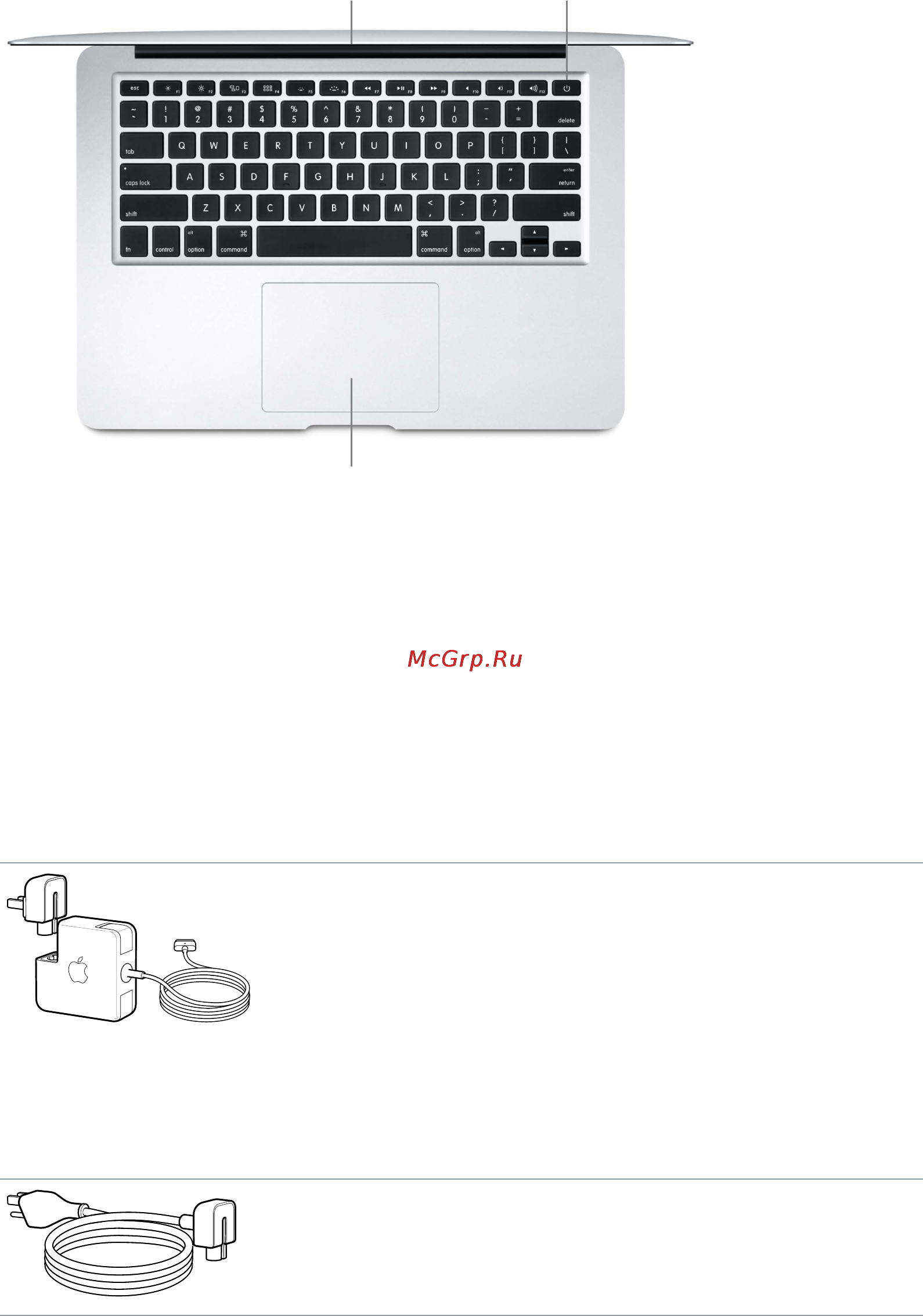Apple MacBook Air 11 Early 2015 MJVM2 RU/B [6/45] Комплект поставки