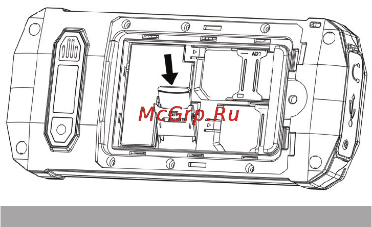 Texet TM-509R [16/52] Установка аккумуляторной батареи