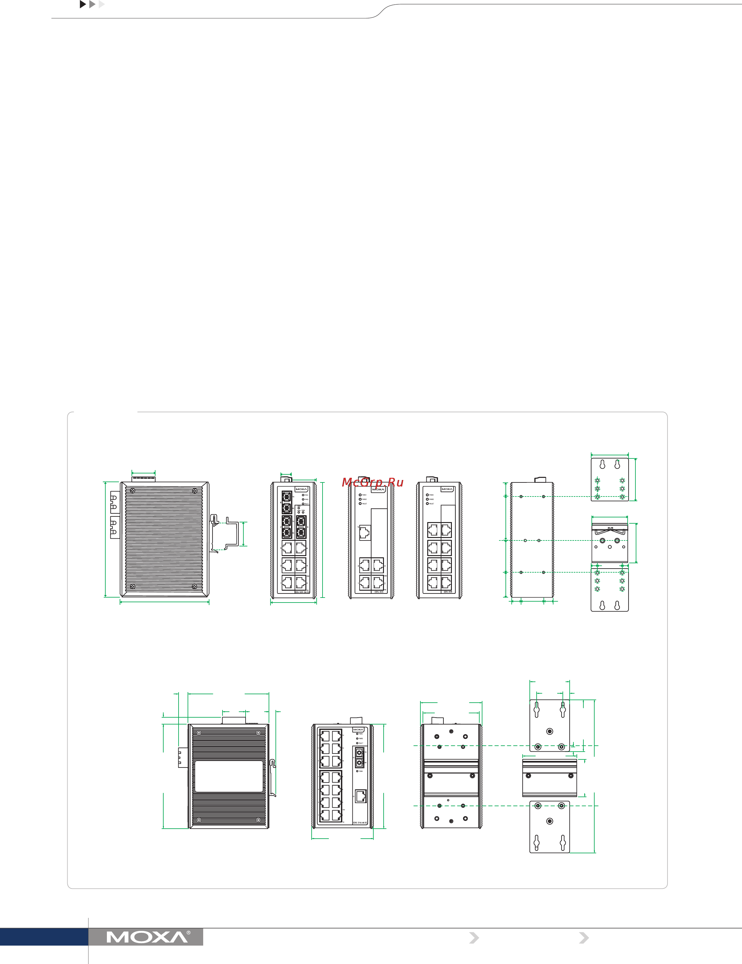 Moxa EDS-305-S-SC [2/3] Dimensions
