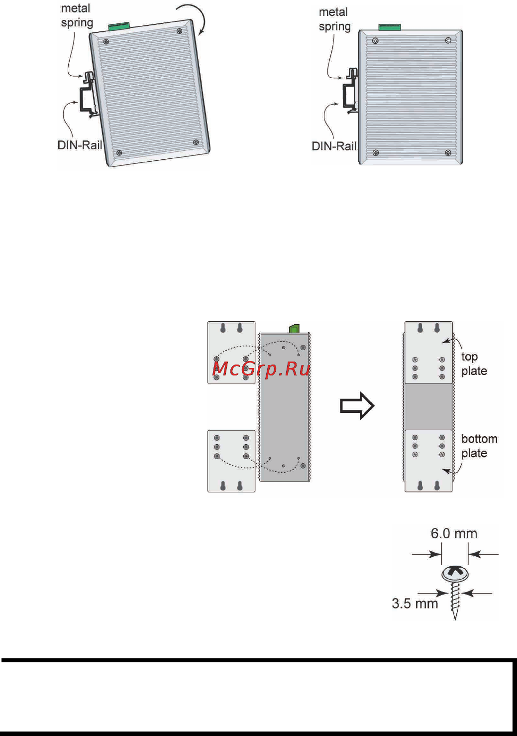 Moxa EDS-308-MM-SC [8/17] Din rail mounting